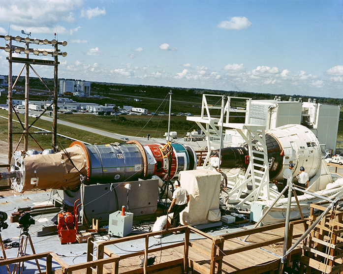 Agena and Gemini 6 Docking
