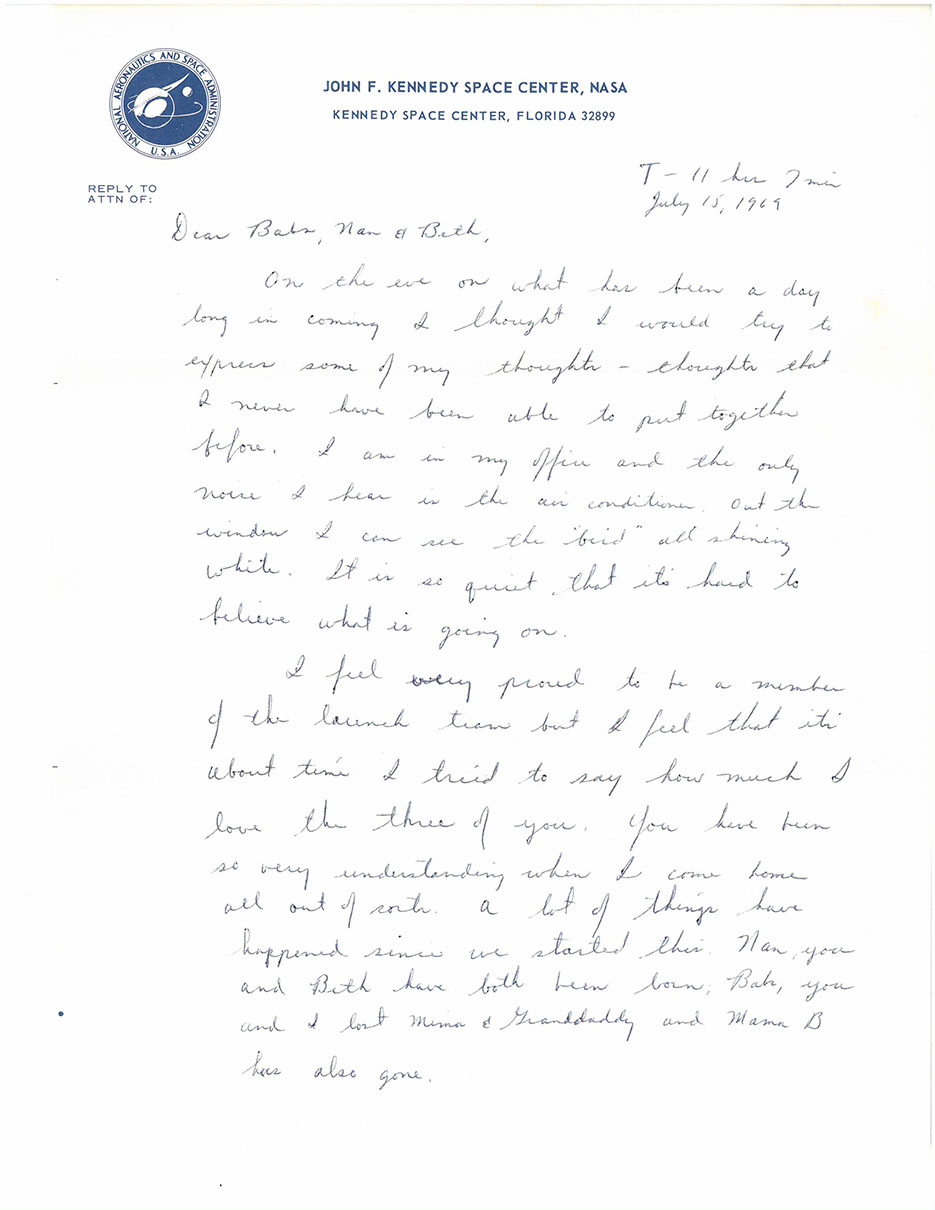 Letter from July 15, 1969