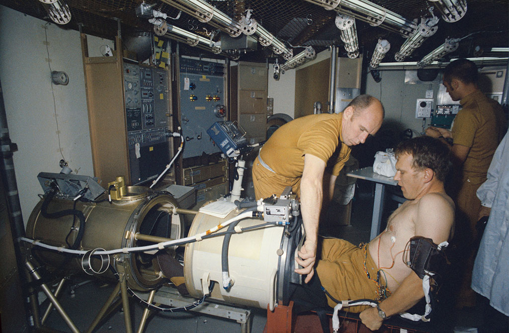 Dr. Thornton and others do medical testing at NASA