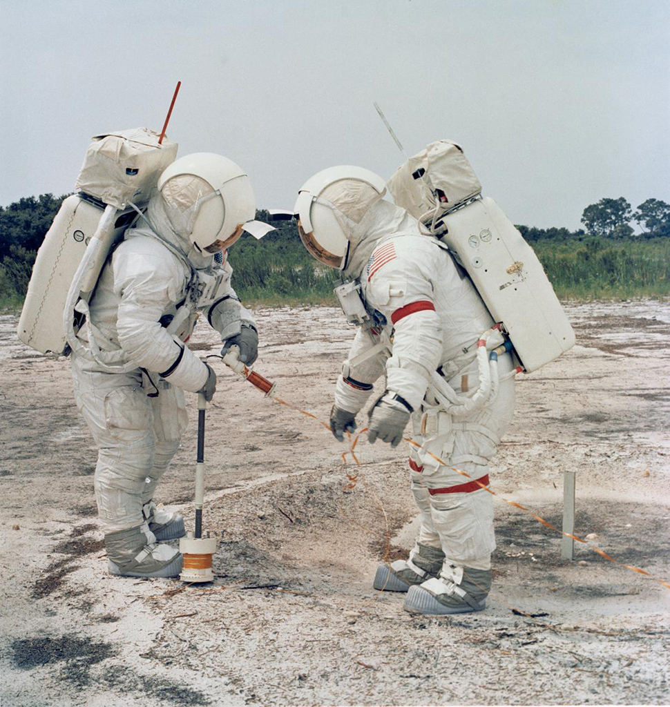 Astronauts Al Shepard and Ed Mitchell