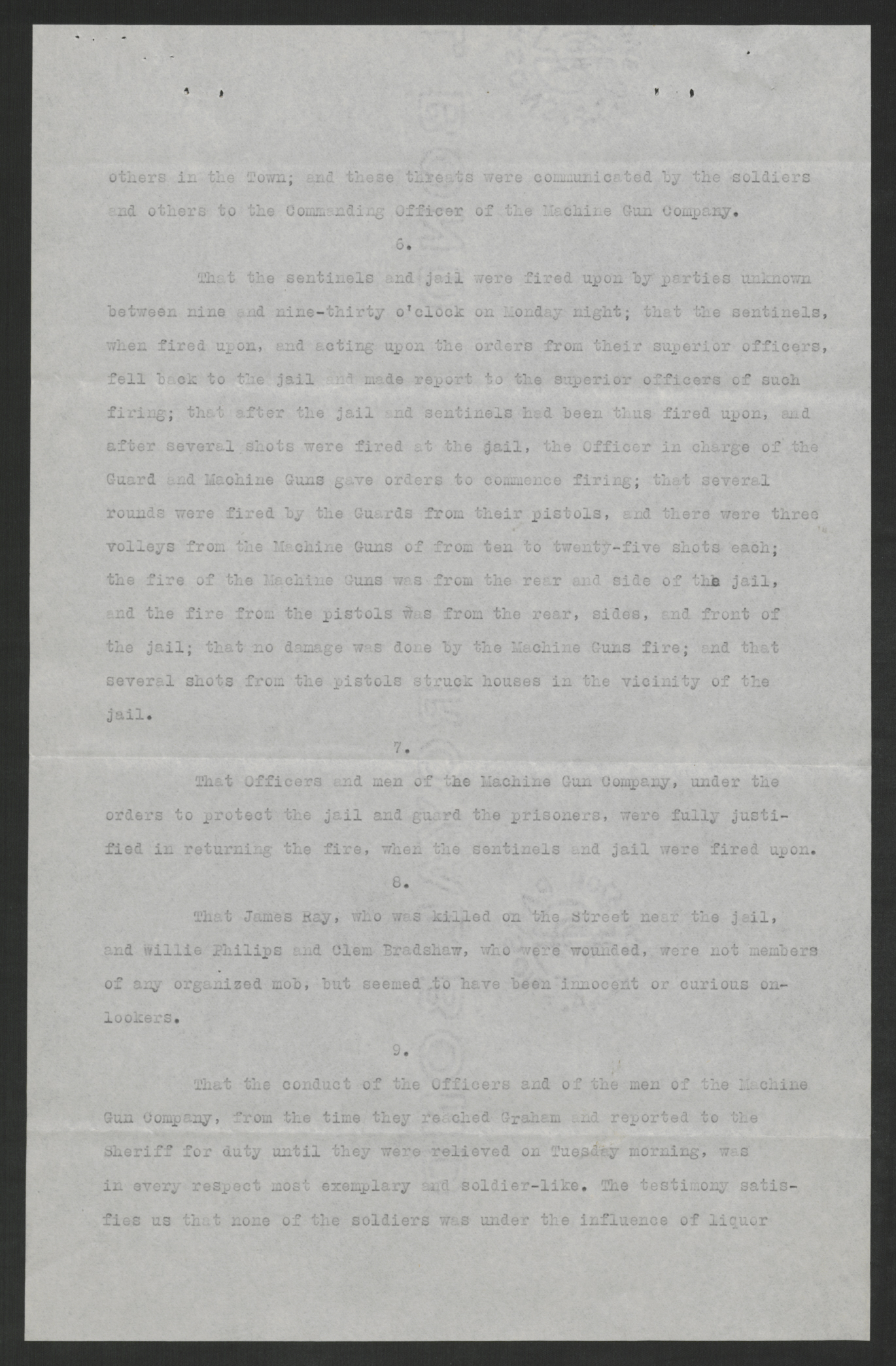 Report of the Investigative Committee on its Findings of the Attempted Lynching at Graham, August 16, 1920, page 3