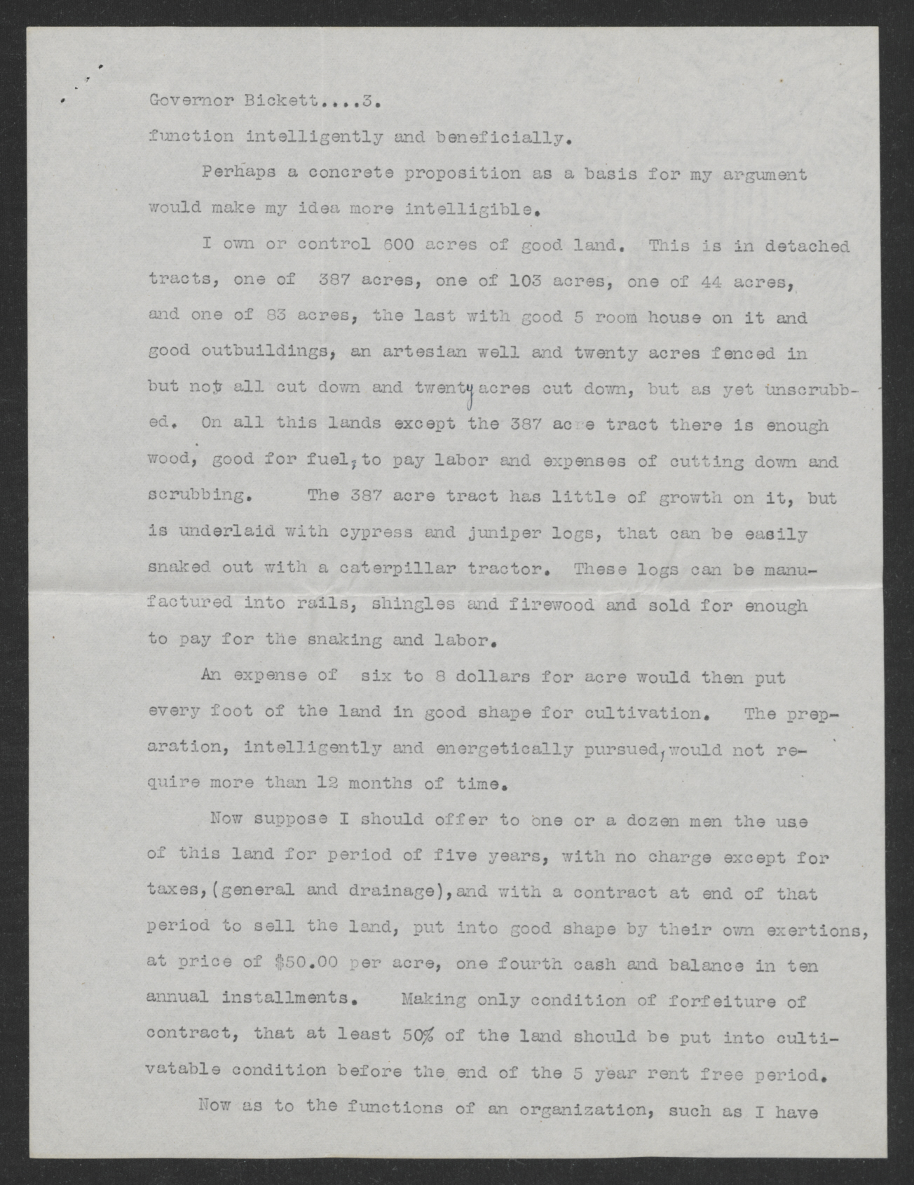 Letter from Samuel S. Mann to Thomas W. Bickett, December 16, 1918, page 3