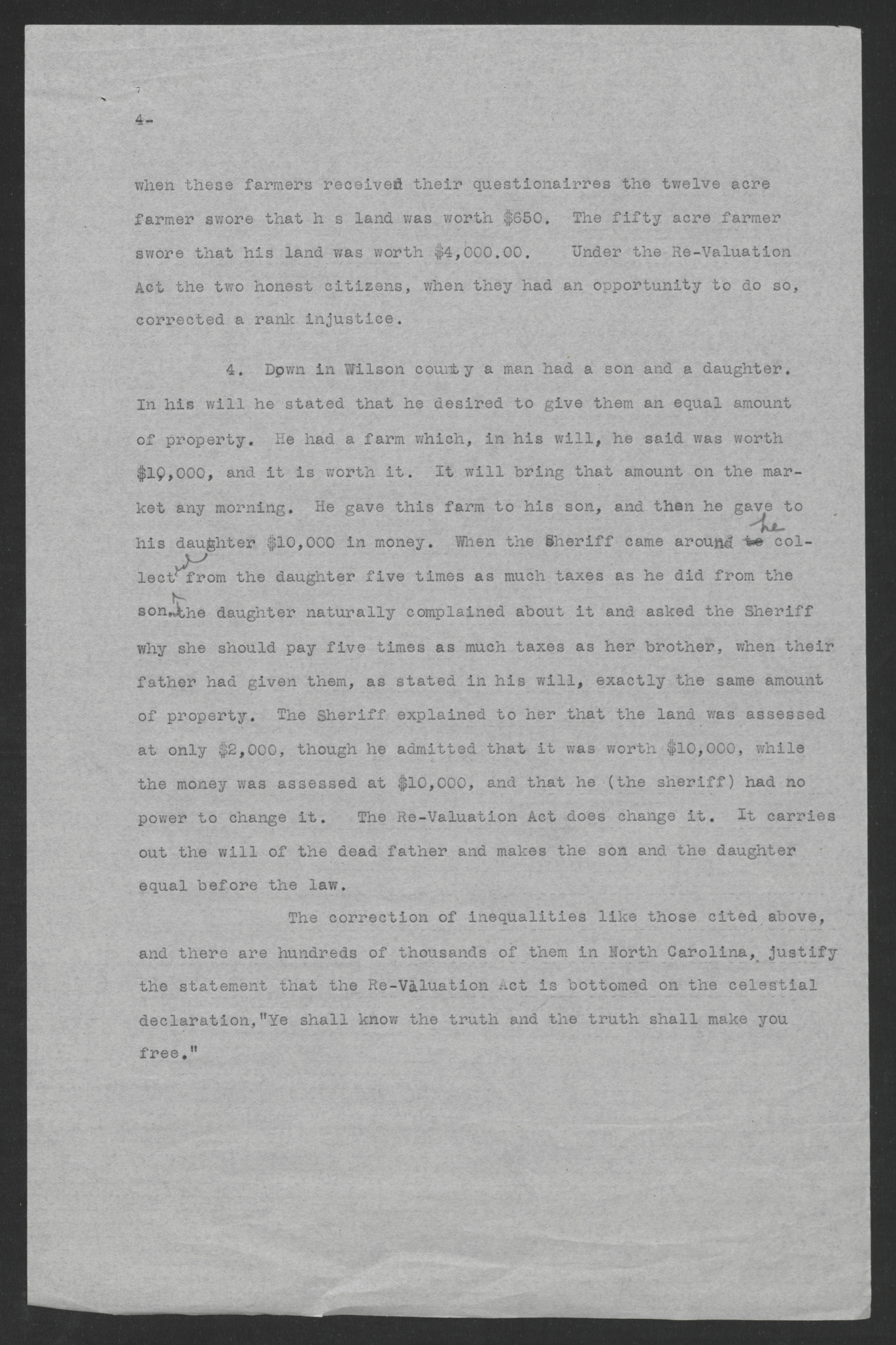 Press Statement by Thomas W. Bickett on the Revaluation Act, February 23, 1920, page 4