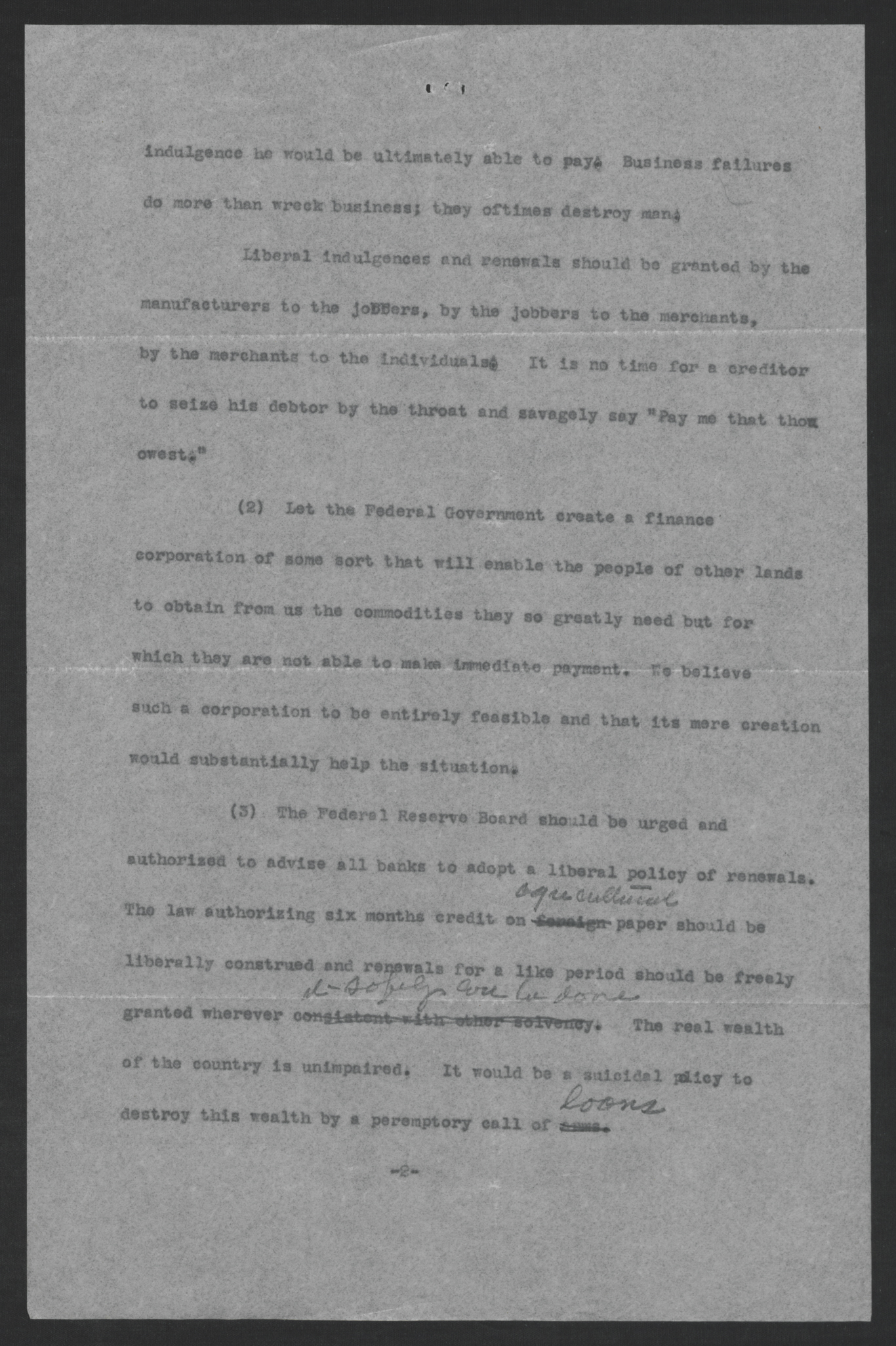 Statement by the Governors' Conference on the Nation's Financial Standing, December 2, 1920, page 2