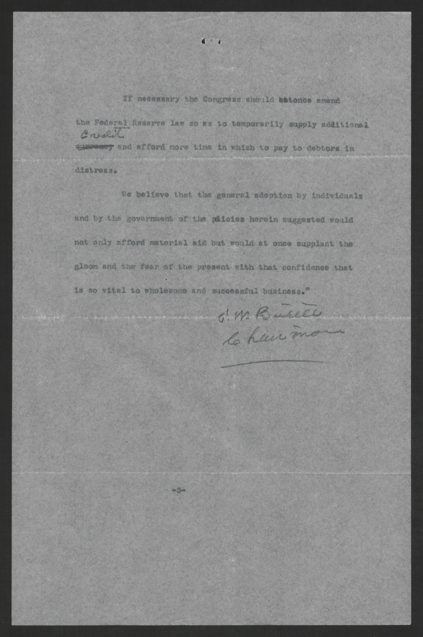 Statement by the Governors' Conference on the Nation's Financial Standing, December 2, 1920, page 3