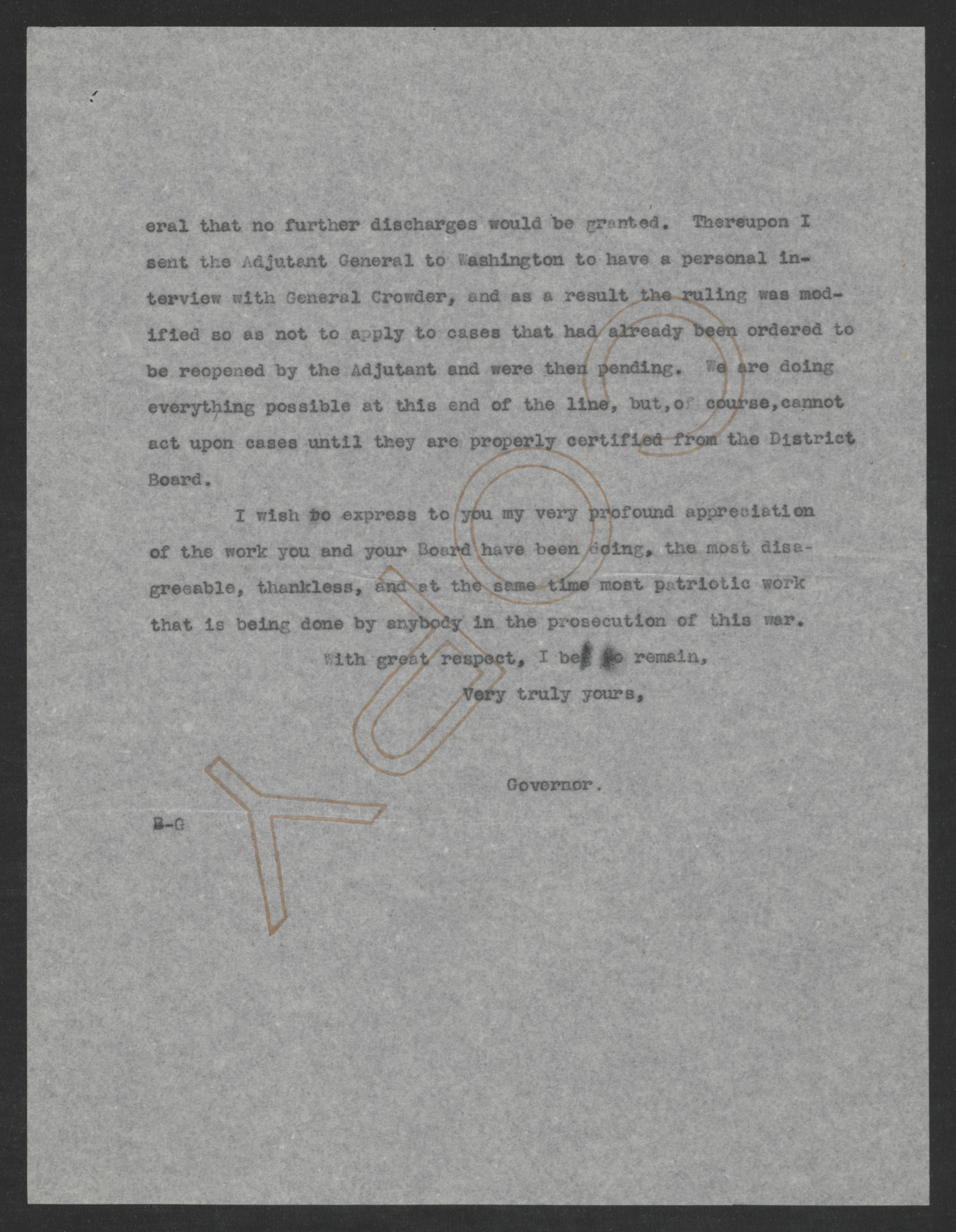 Letter from Thomas W. Bickett to William C. Ruffin, December 13, 1917, page 2