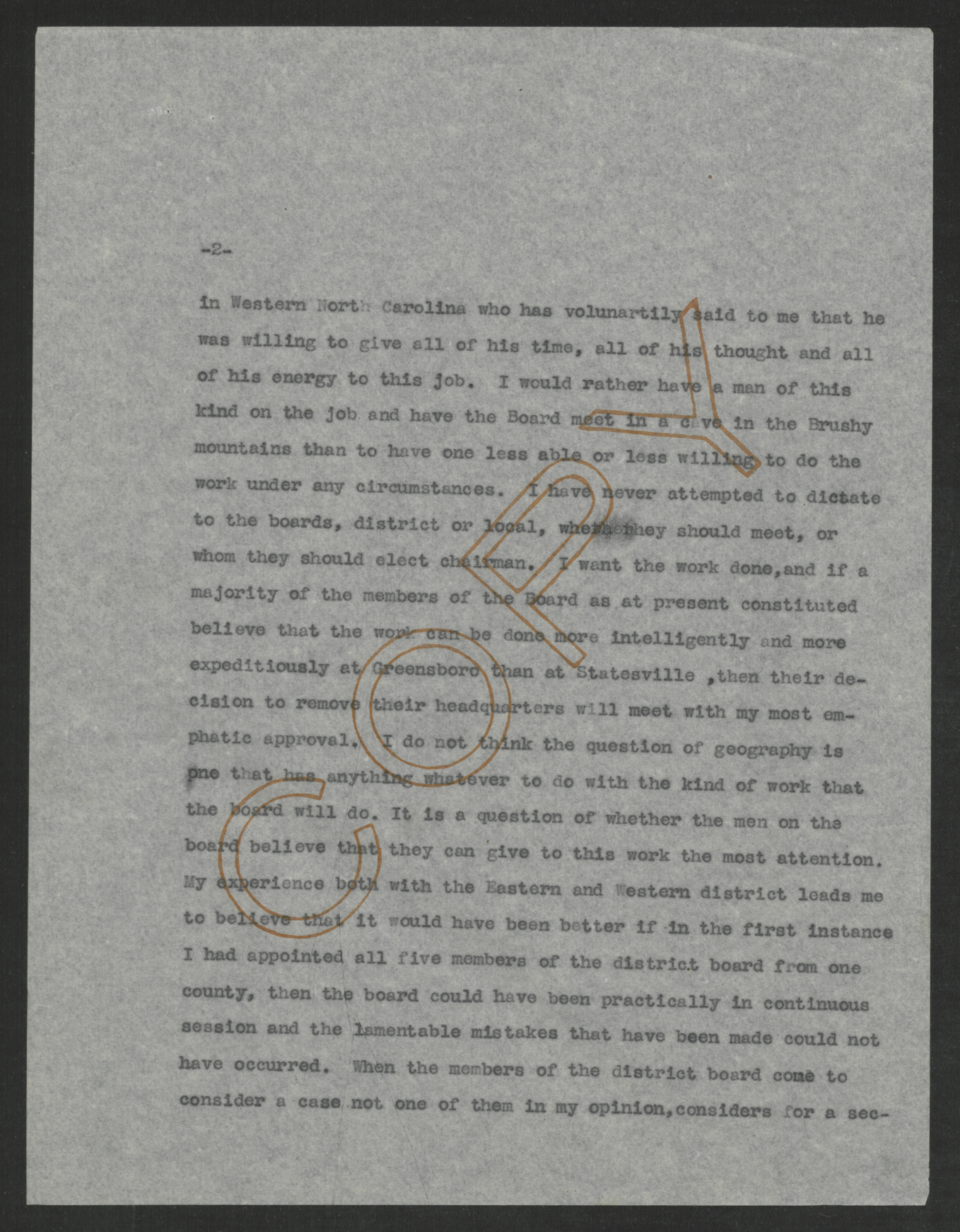 Letter from Thomas W. Bickett to James A. Hartness, January 7, 1918, page 2