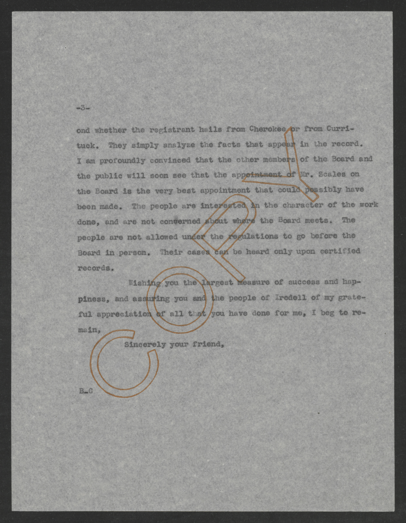 Letter from Thomas W. Bickett to James A. Hartness, January 7, 1918, page 3