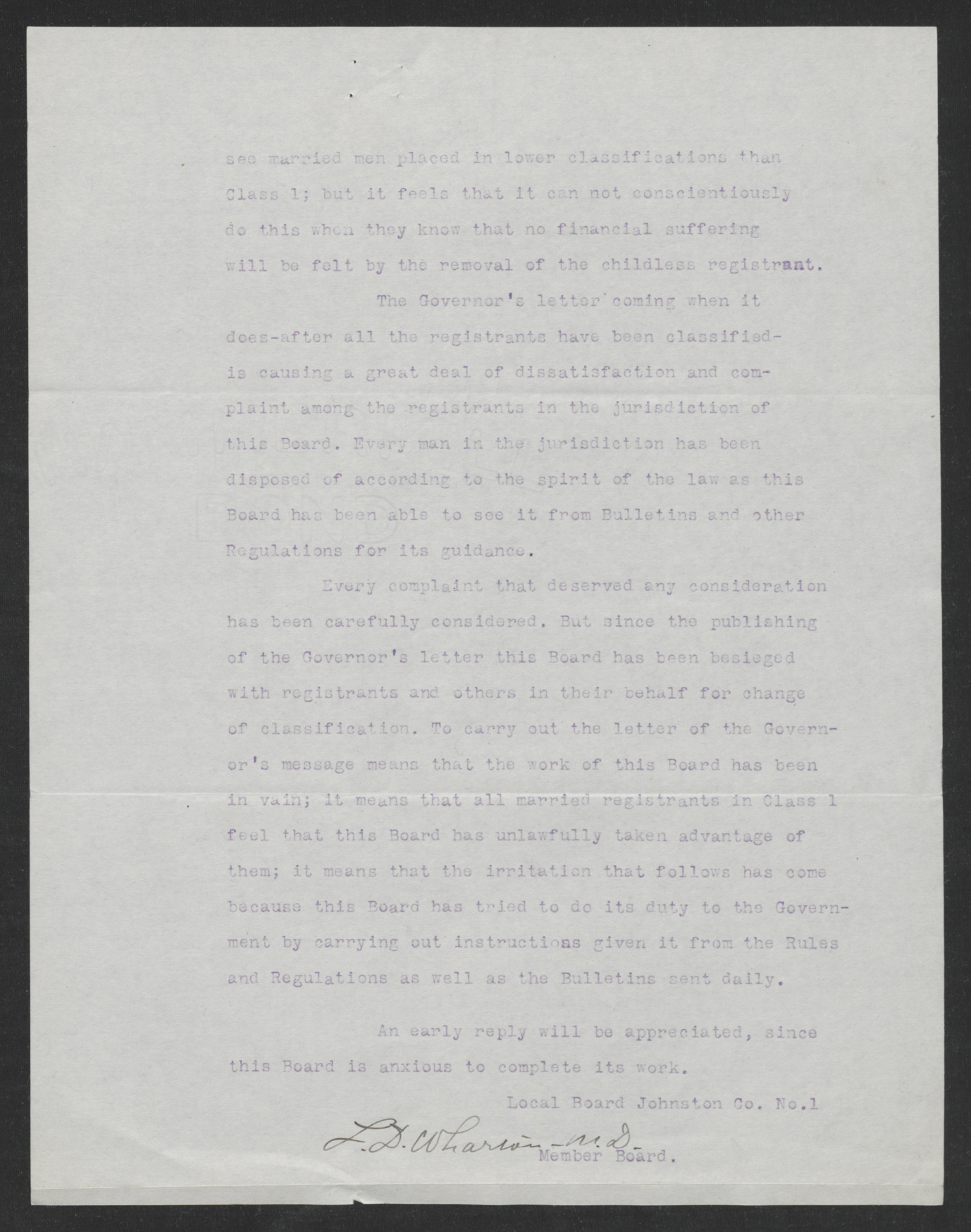 Letter from Lacy D. Wharton to Laurence W. Young, February 12, 1918, page 2