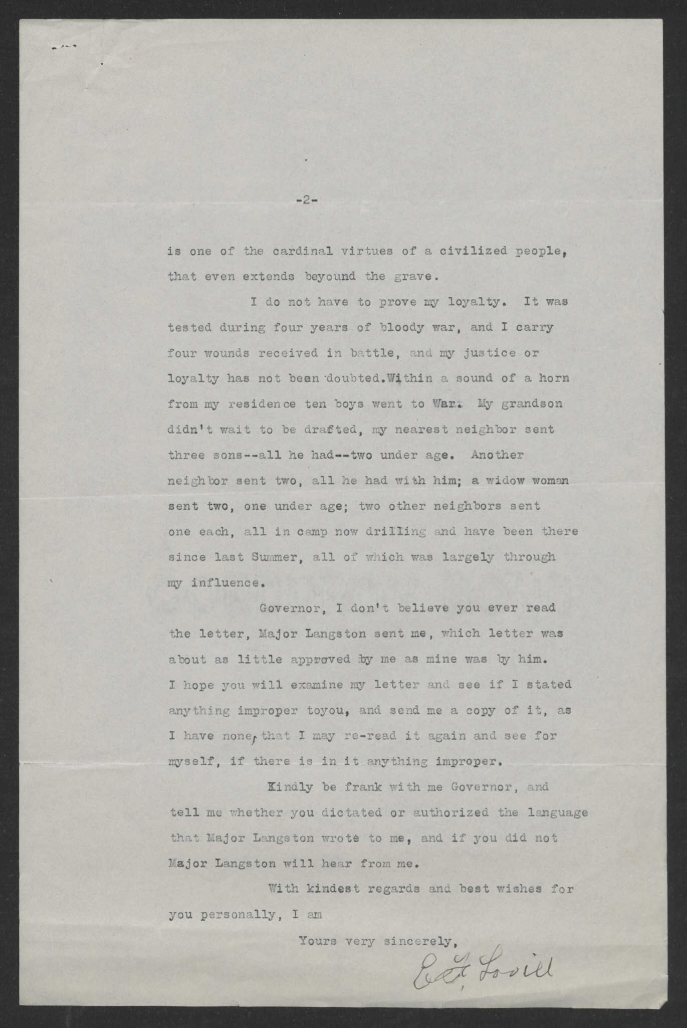 Letter from Edward F. Lovill to Thomas W. Bickett, March 9, 1918, page 2