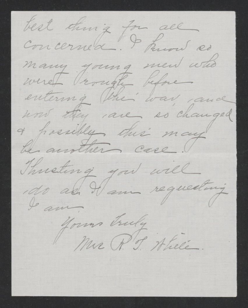 Letter from Sarah R. L. White to Thomas W. Bickett, April 3, 1918, page 4