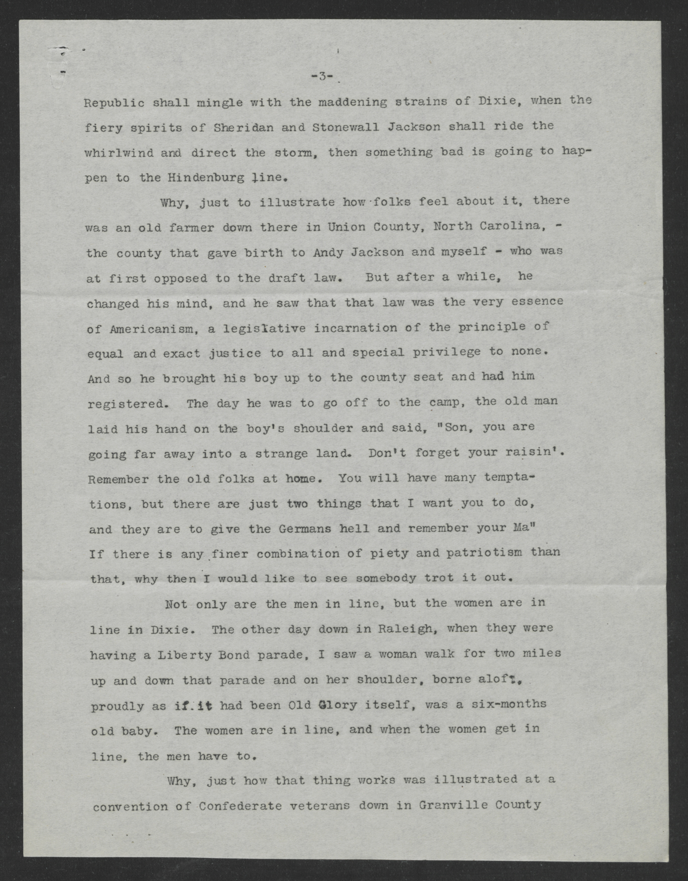 Address Delivered to the Conference of Governors by Governor Thomas W. Bickett, May 17, 1918, page 3