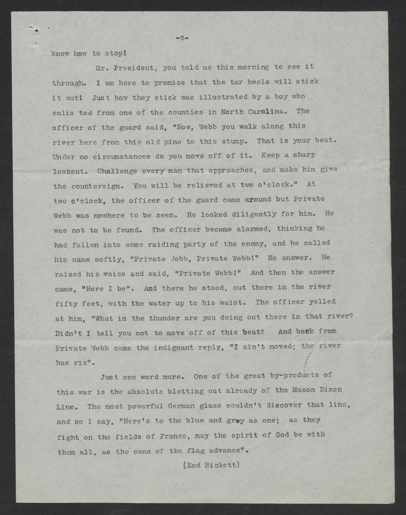 Address Delivered to the Conference of Governors by Governor Thomas W. Bickett, May 17, 1918, page 5