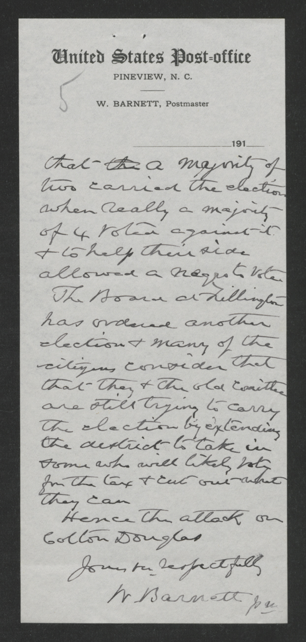 Letter from William Barnett to Felix M. McKay, July 8, 1918, page 5