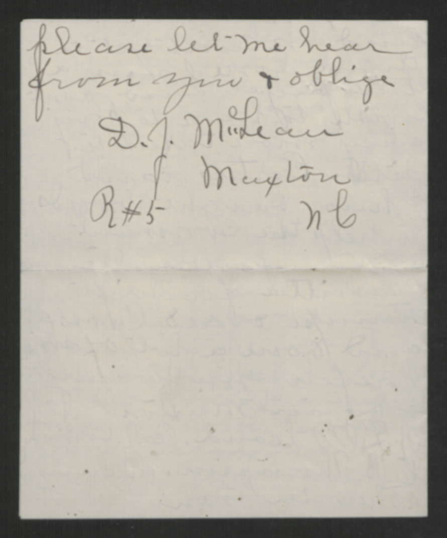 Letter from D. J. McLean to Thomas W. Bickett, August 20, 1918, page 4
