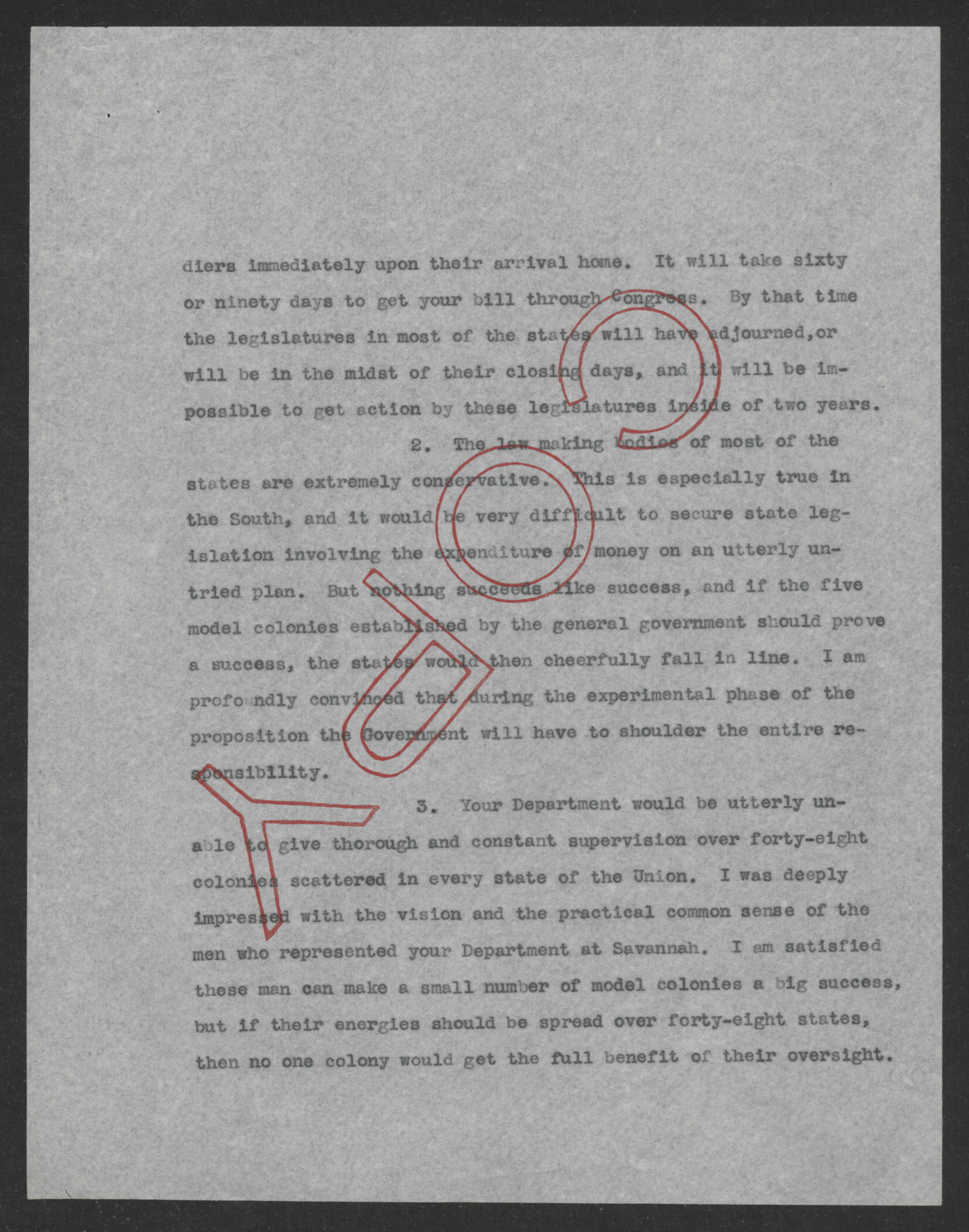 Letter from Thomas W. Bickett to Franklin K. Lane, November 16, 1918, page 2