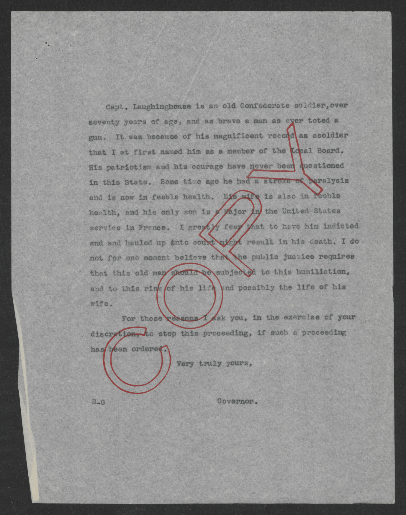 Letter from Thomas W. Bickett to Thomas W. Gregory, November 23, 1918, page 2