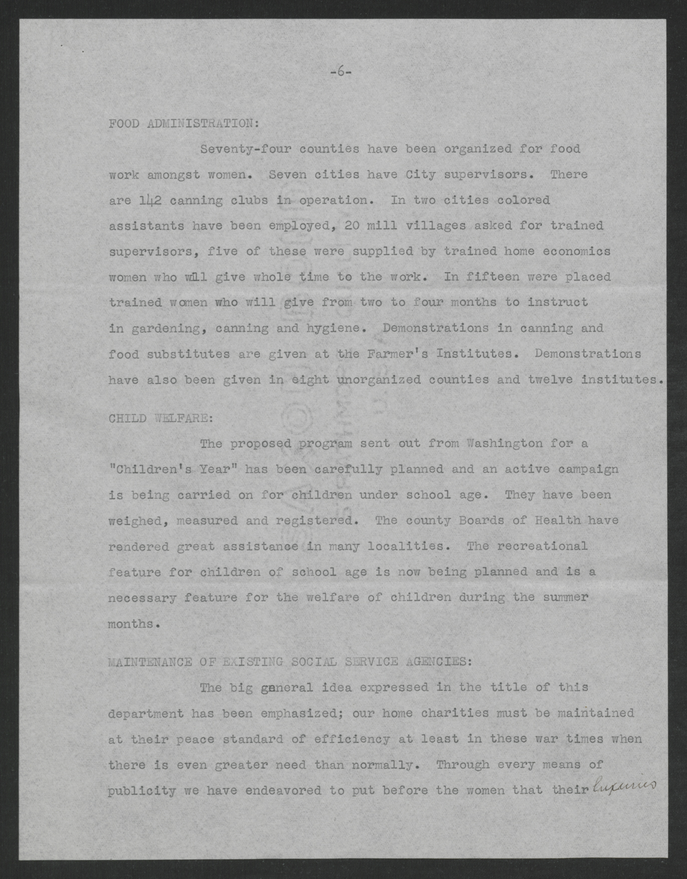 Women's Committee Report, 1917-1918, page 6