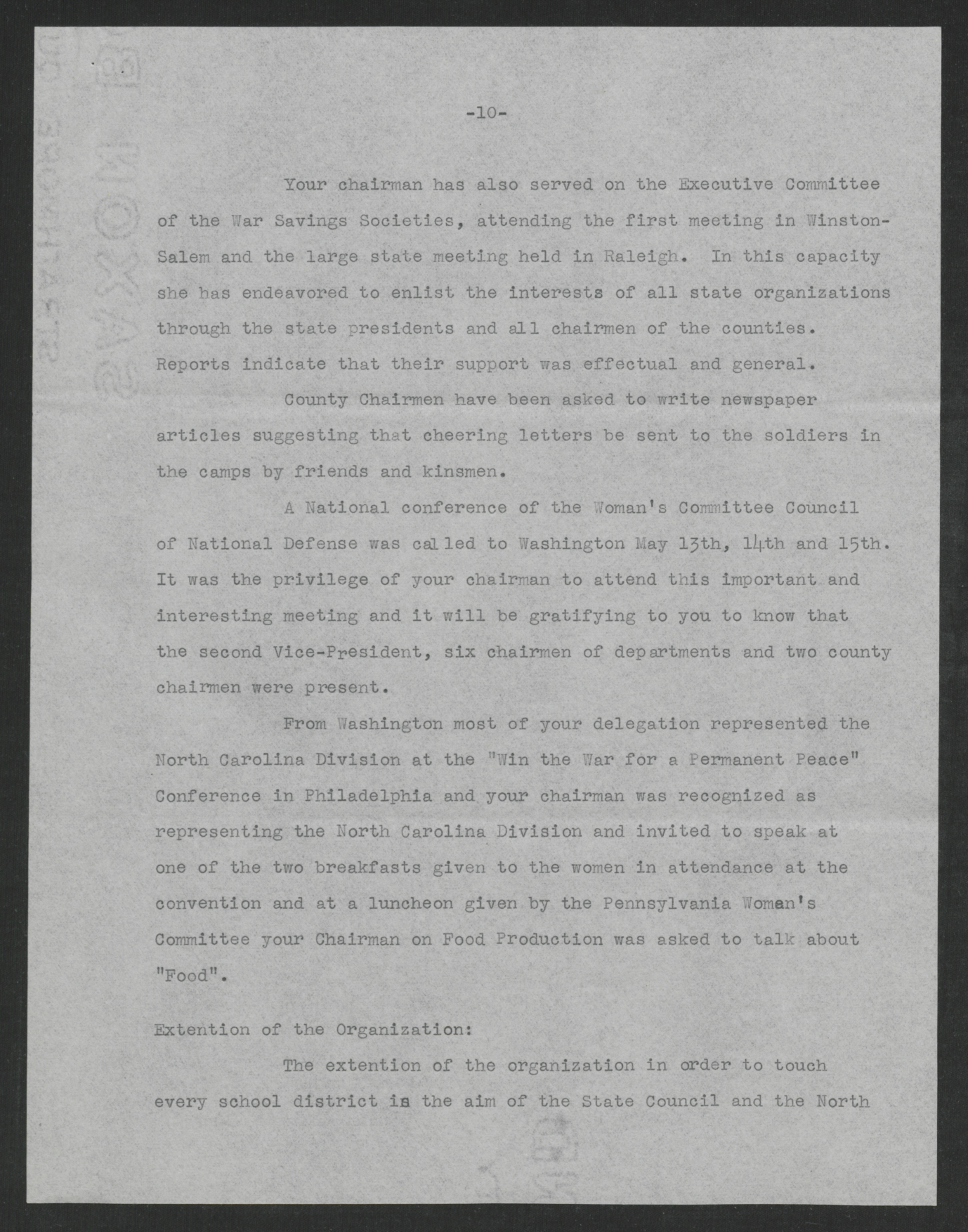 Women's Committee Report, 1917-1918, page 10