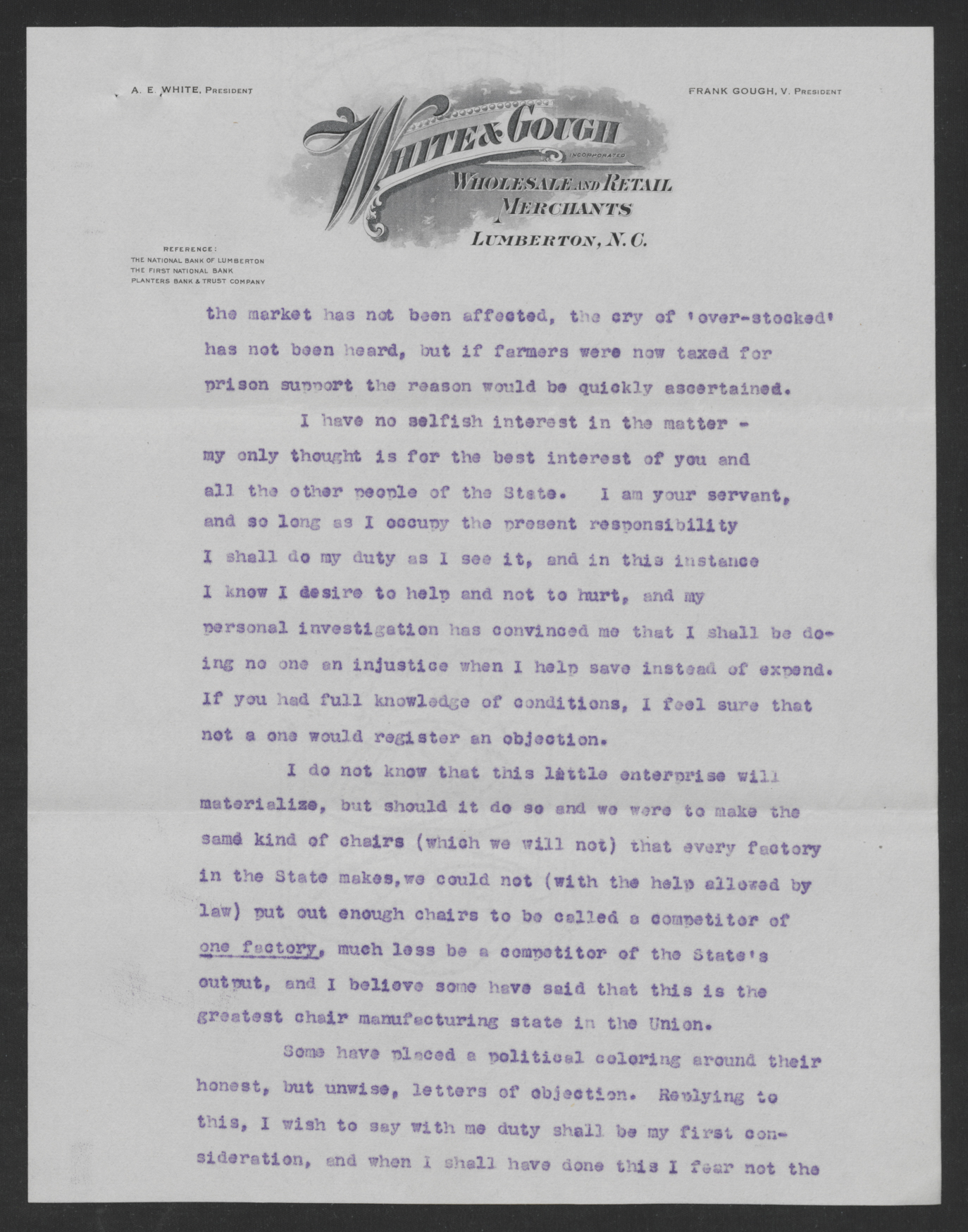 Gough to Representatives of the Furniture Industry, February 19, 1920, page 3