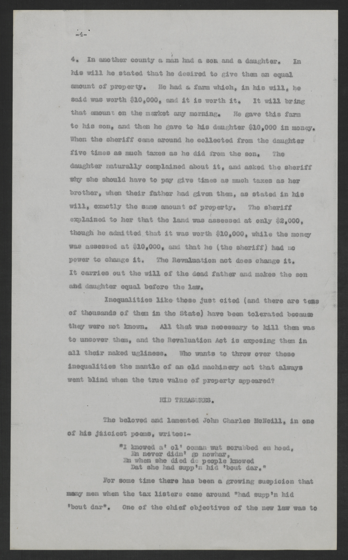 First Message of Governor Bickett to the Special Session of the General Assembly, August 10, 1920, page 4