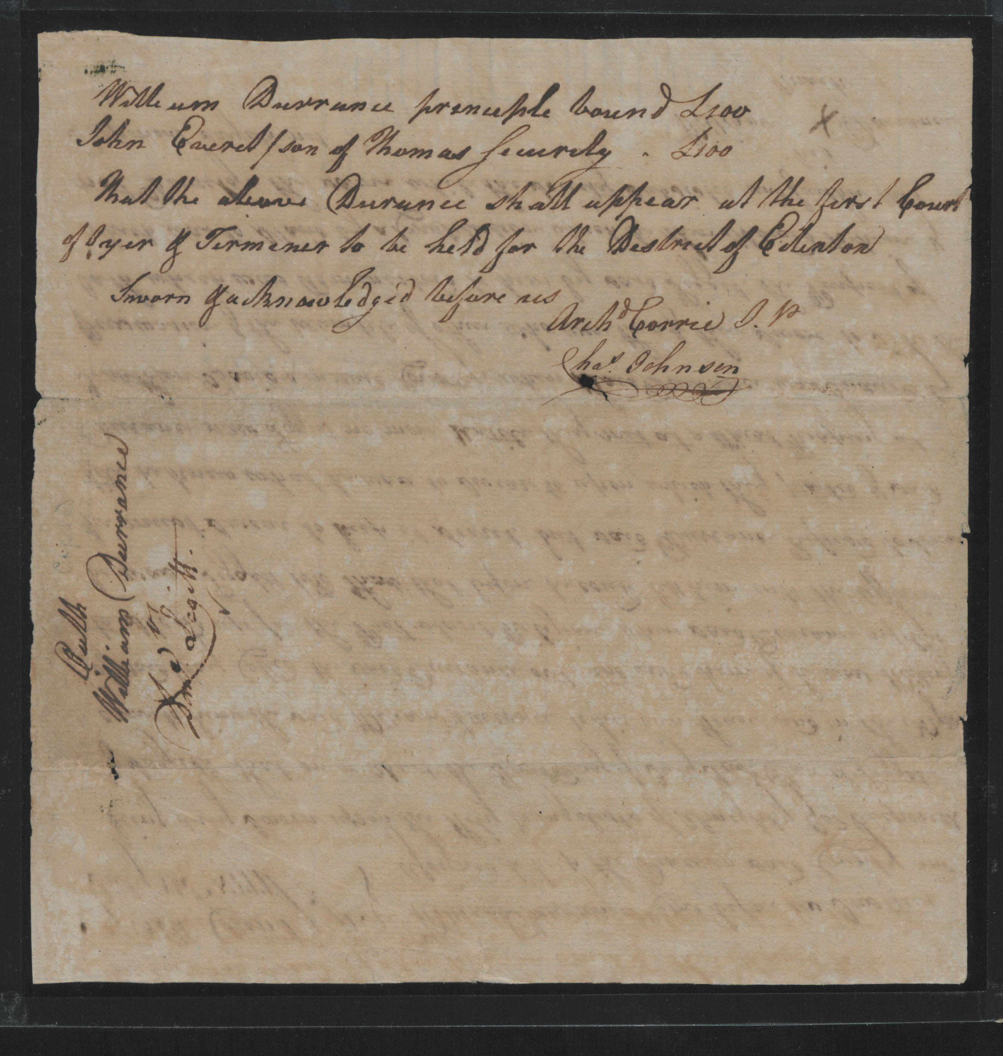 Deposition of William Durrance, 14 July 1777, page 2