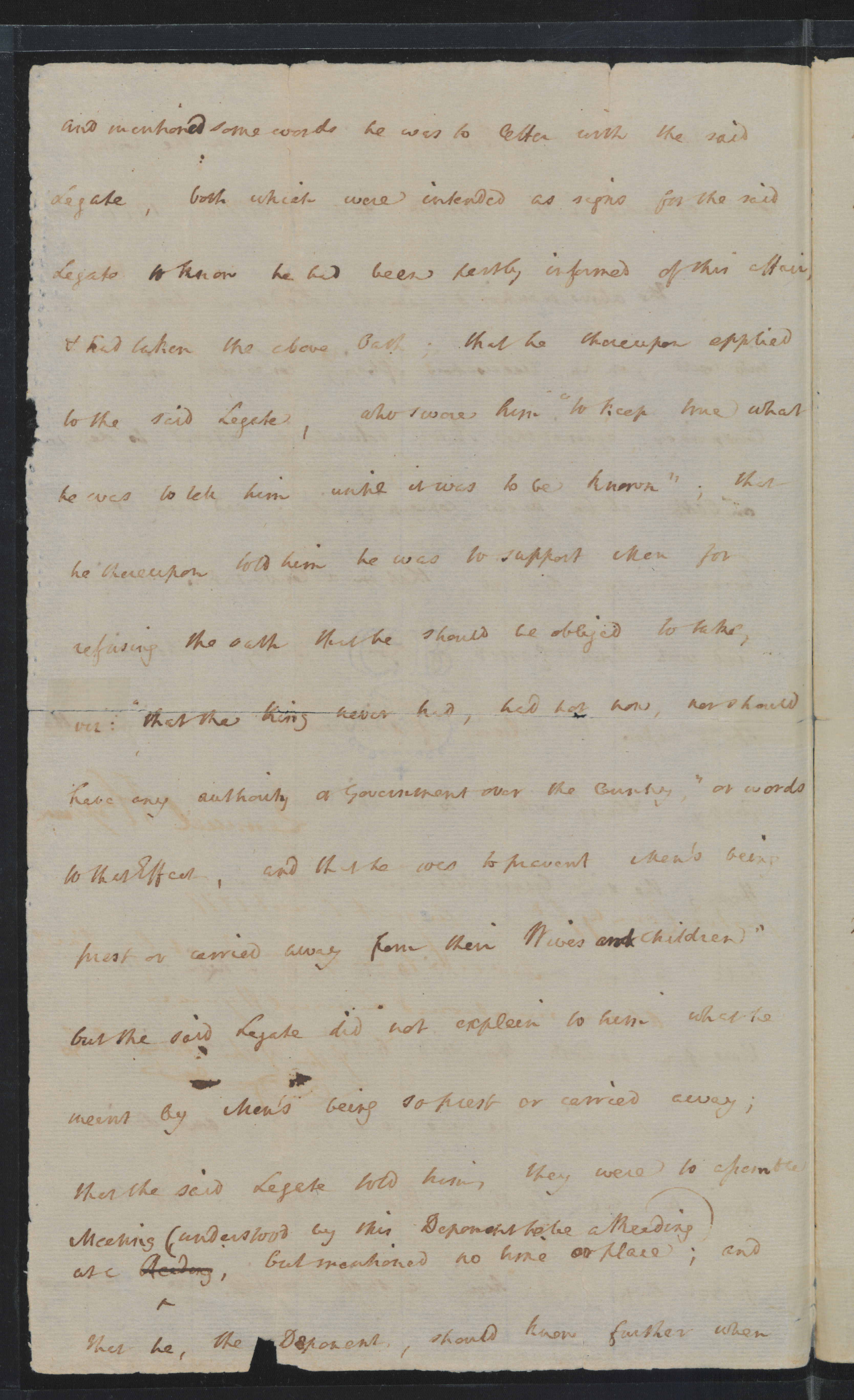 Examination of Lemuel Hindman, 12 August 1777, page 2