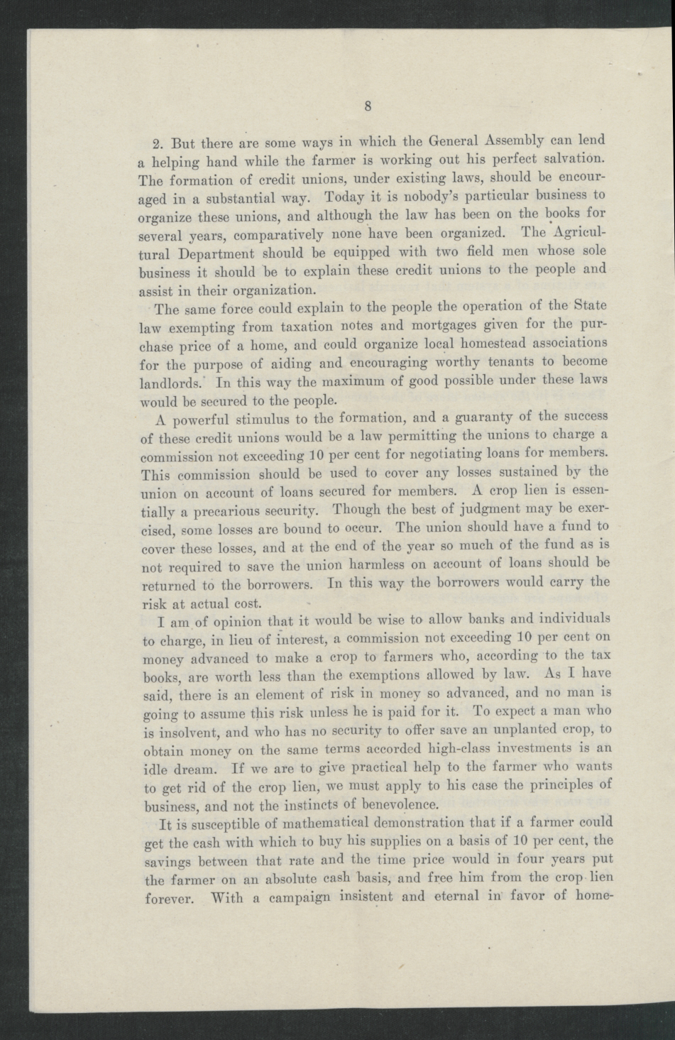 Inaugural Address of Governor Thomas W. Bickett to the General Assembly, January 11, 1917, page 6