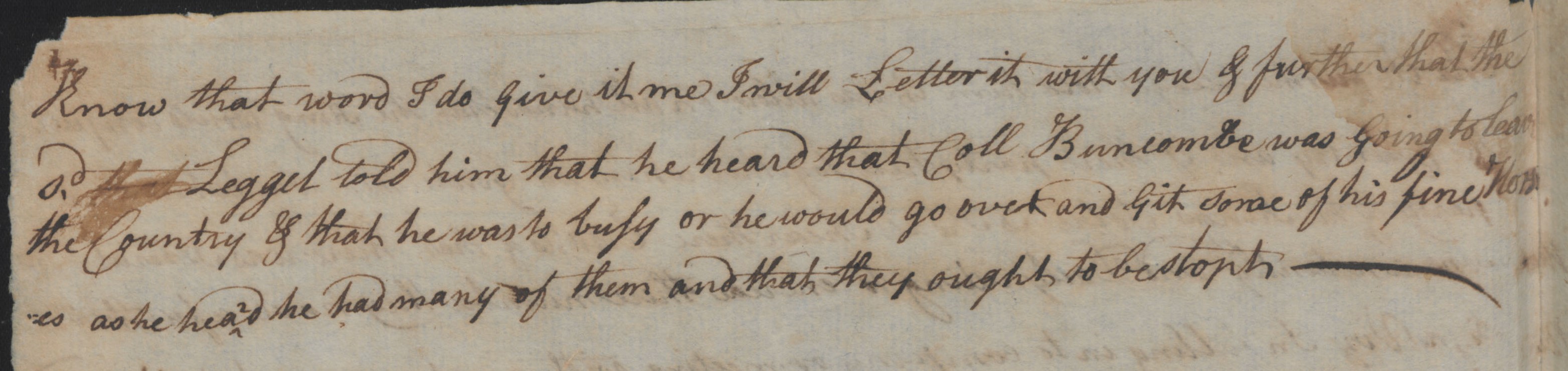 Deposition of William Burket, c1 July 1777, page 2