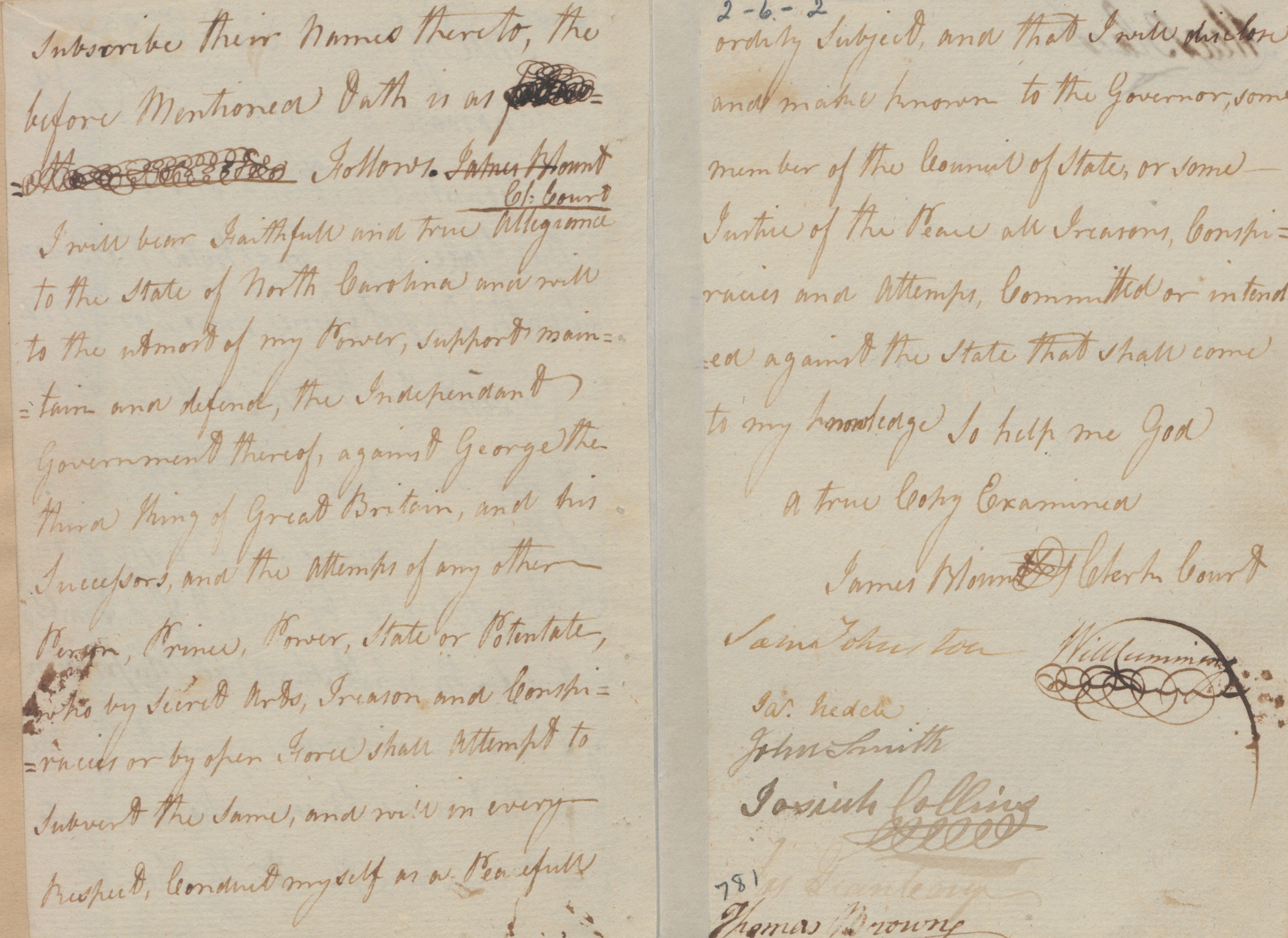 Order of the Chowan County Court, 17 June 1777, page 2