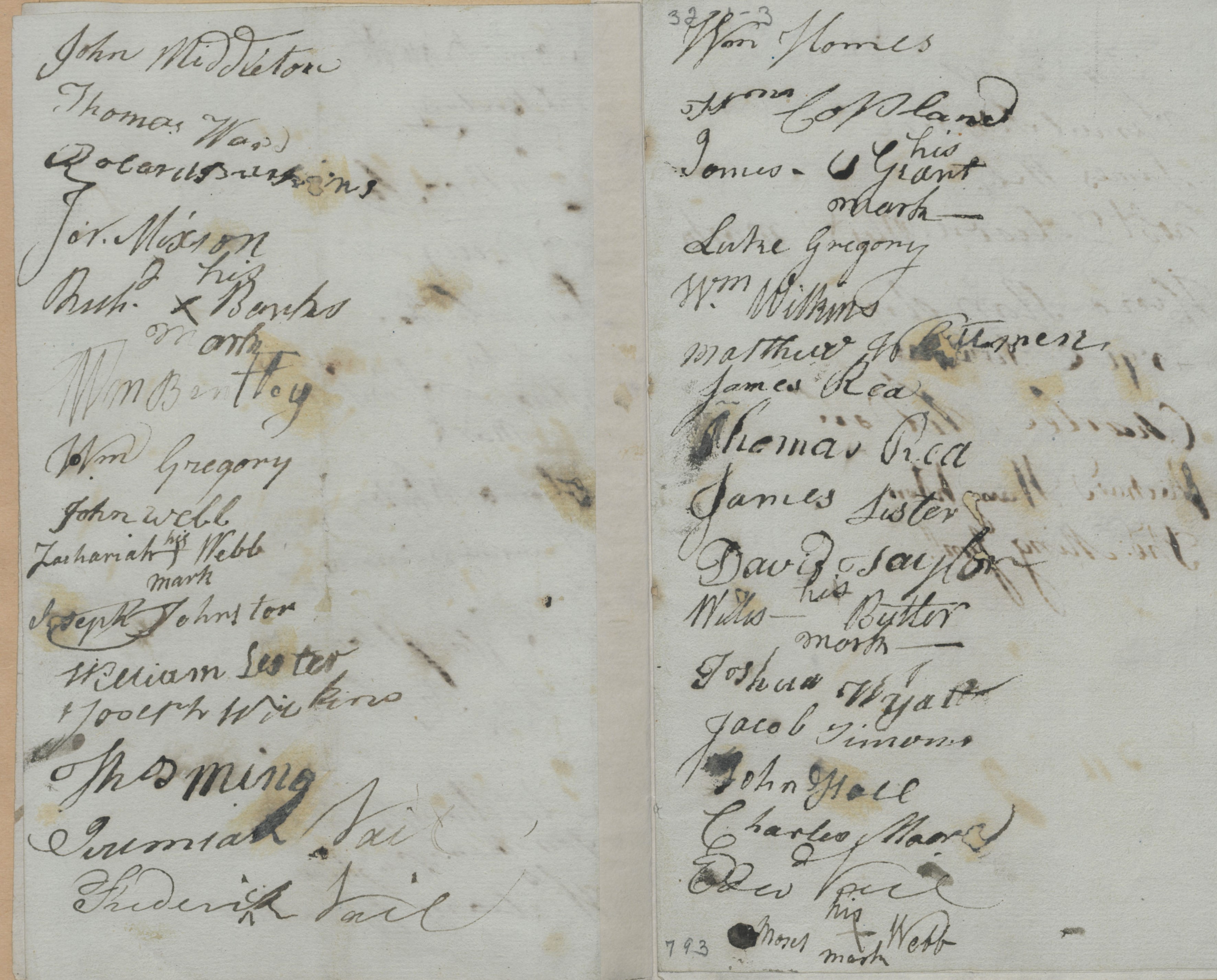 List of People Swearing the Oath of Allegiance in Chowan County, 2 May 1778, page 3