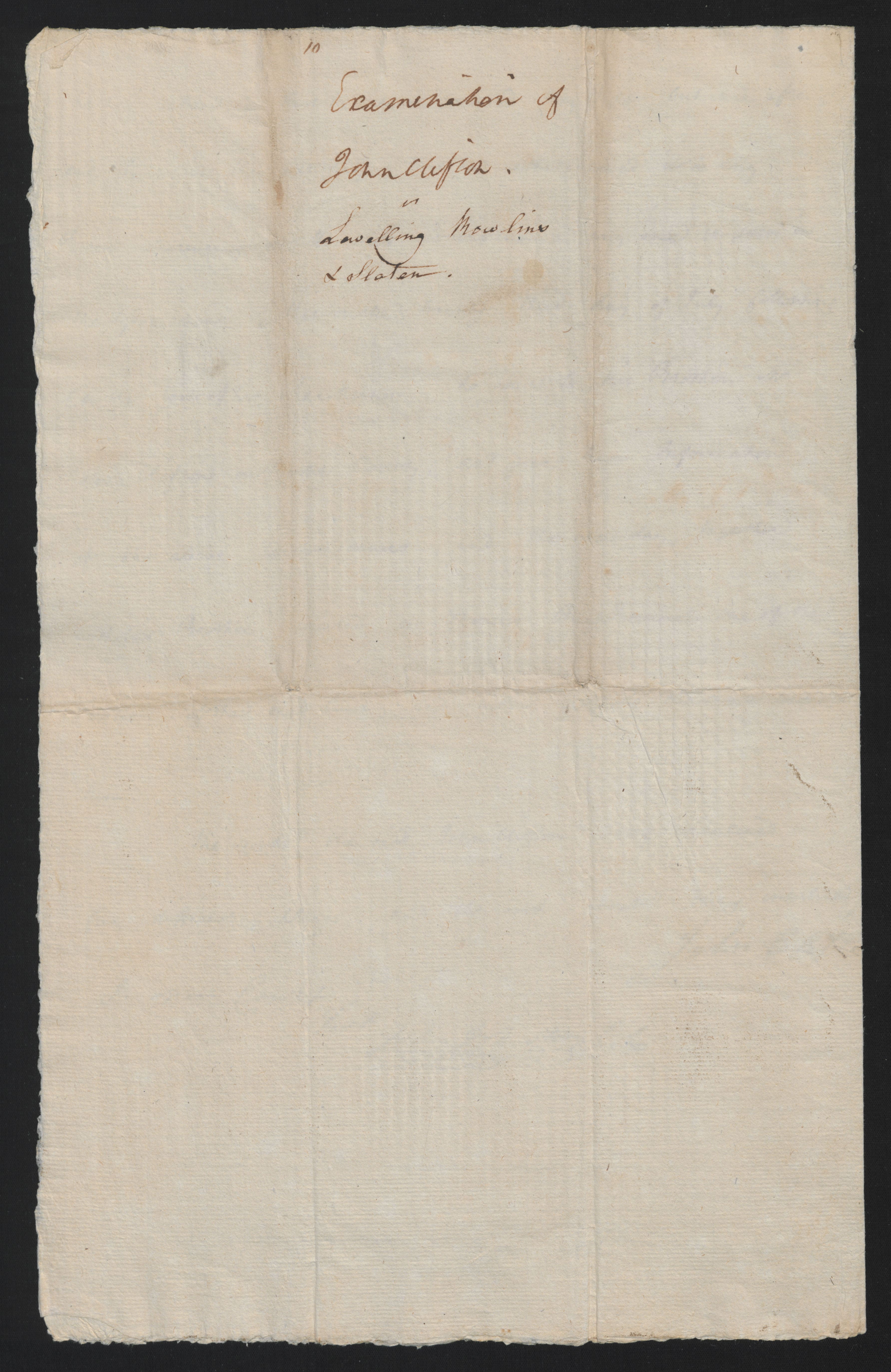 Examination of John Clifton before the Bertie County Court, 12 August 1777, page 7