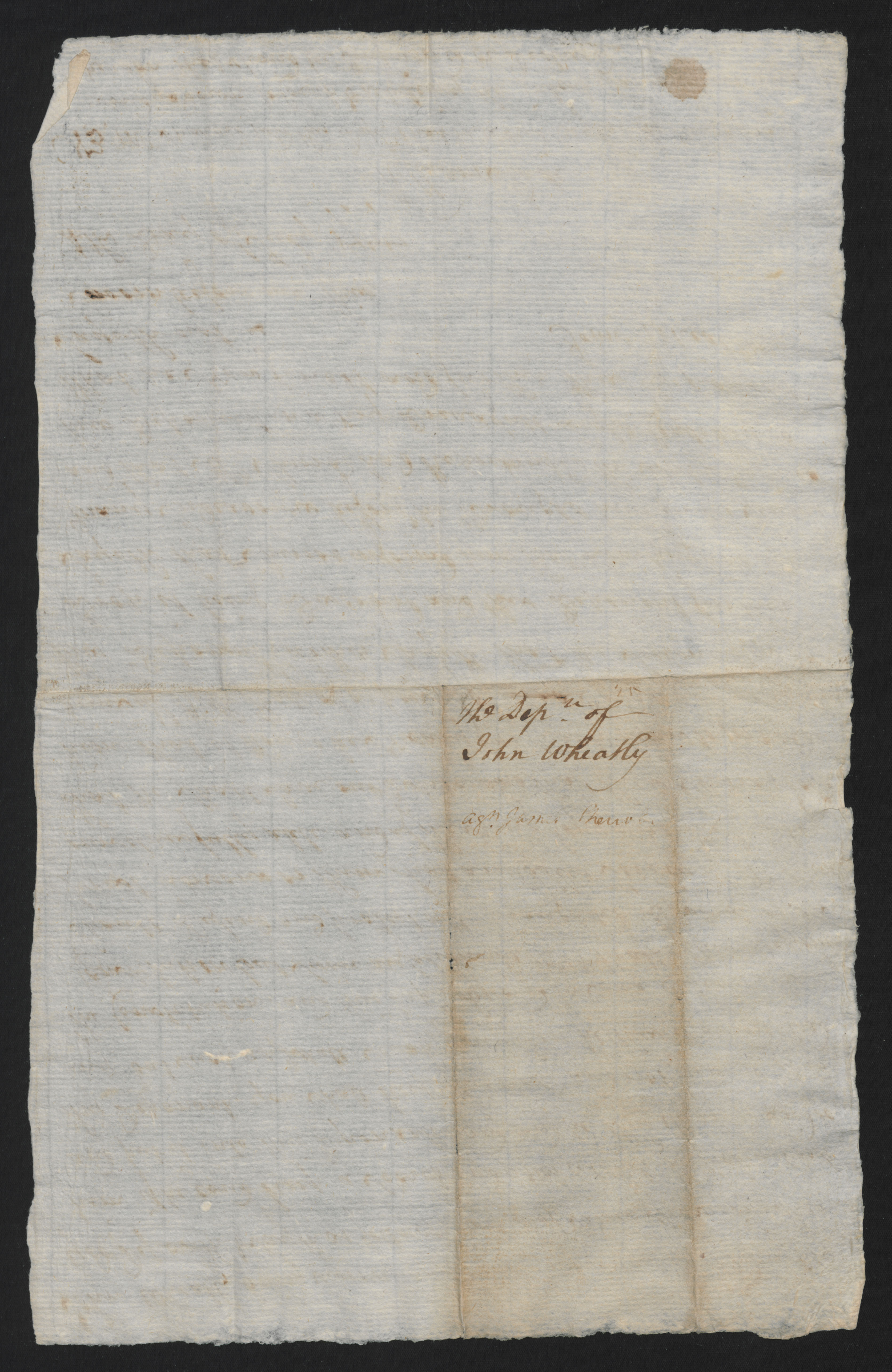 Deposition of John Wheatley, 4 July 1777, page 2