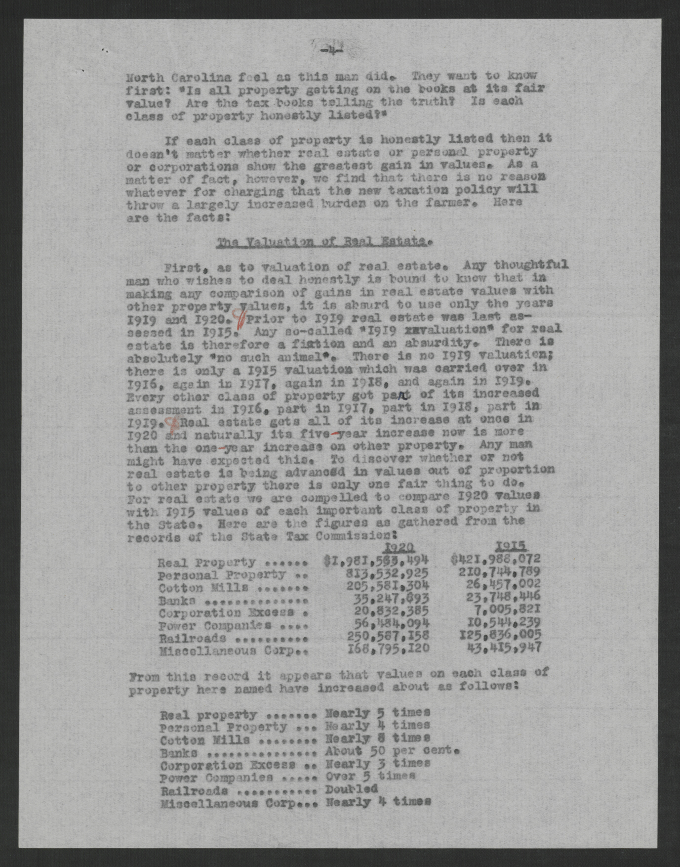 Report of the Legislative Committee of the North Carolina State Board of Agriculture, August 18, 1920, page 4