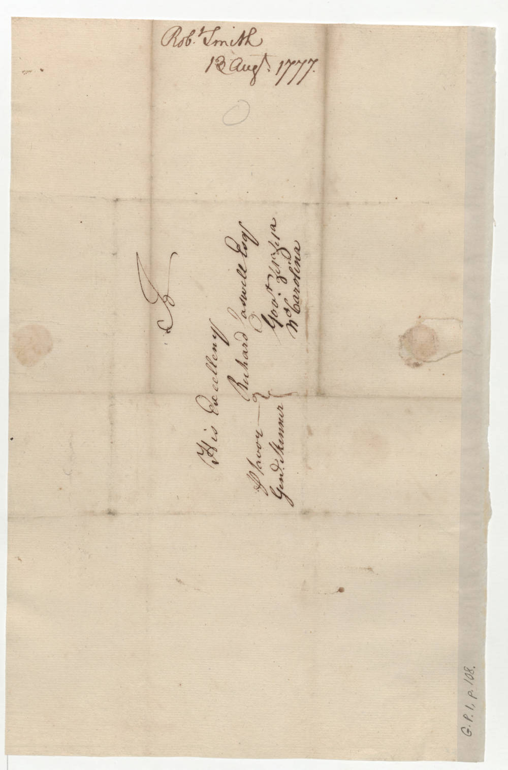 Letter from Robert Smith to Richard Caswell, 13 August 1777, page 2