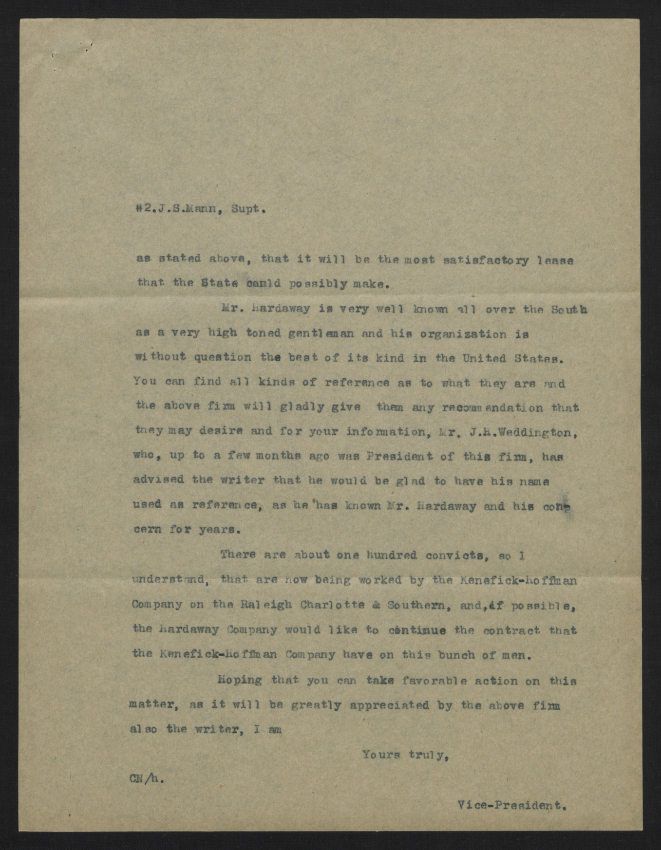 Letter from Nuchols to Mann, July 6, 1913, page 2