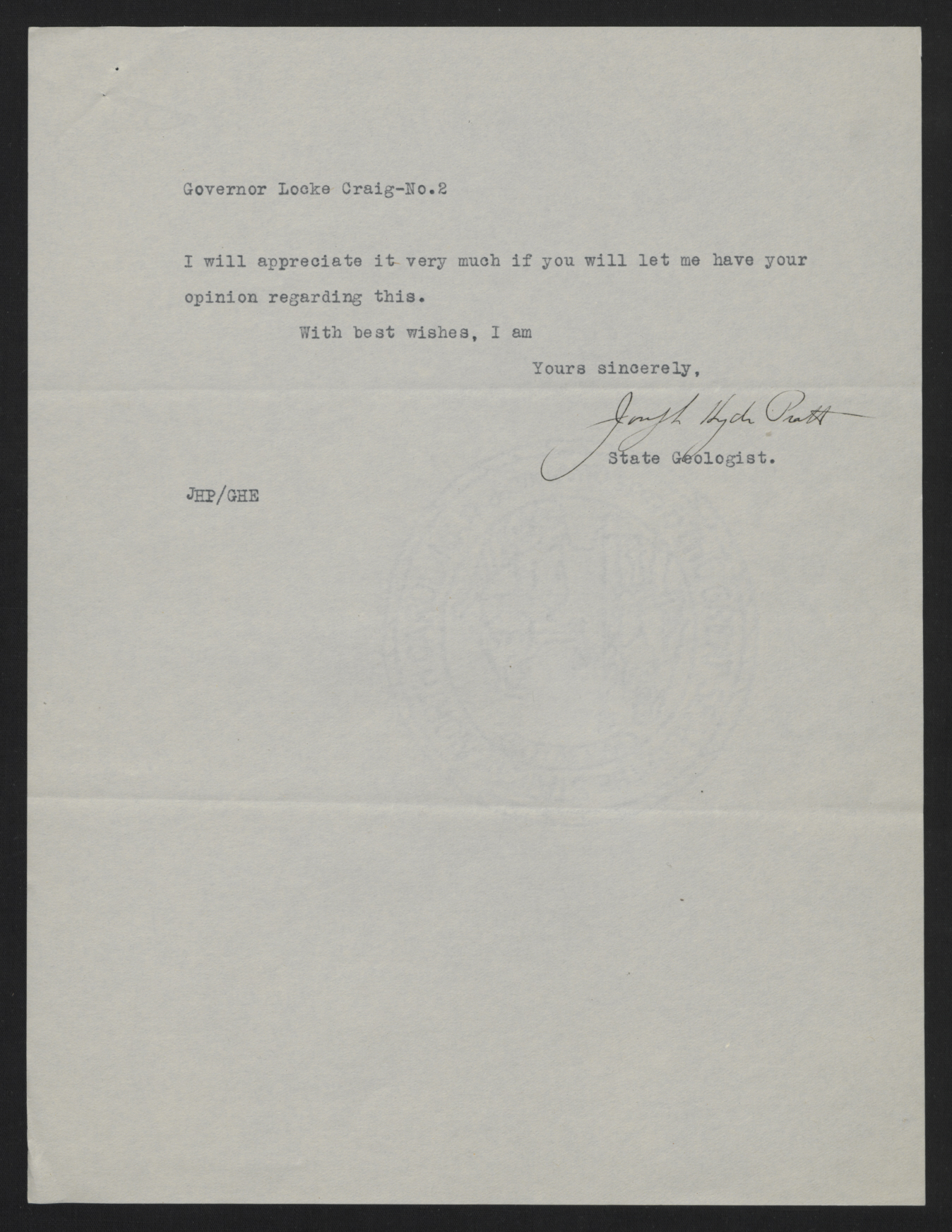 Letter from Pratt to Craig, July 15, 1913, page 2