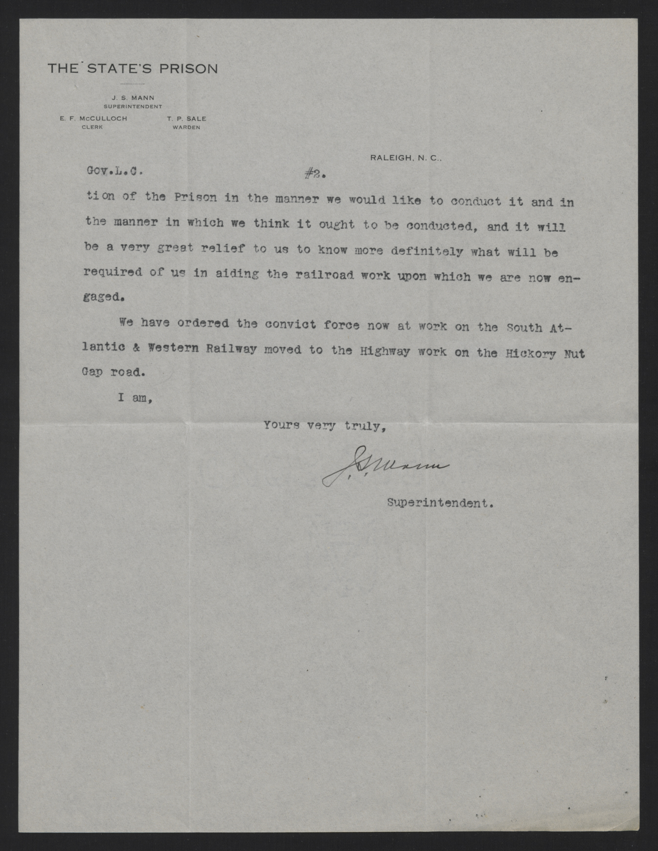 Letter from Mann to Craig, August 12, 1913, page 2