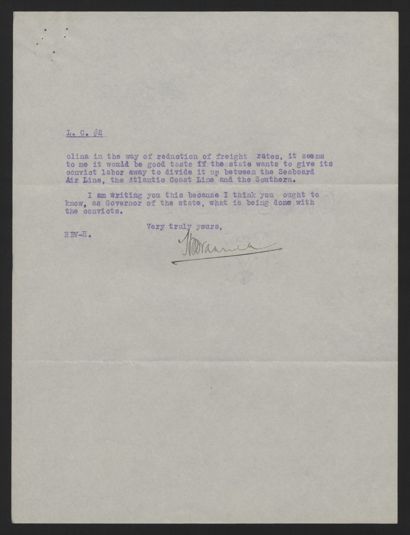 Letter from Varner to Craig, October 13, 1913, page 2