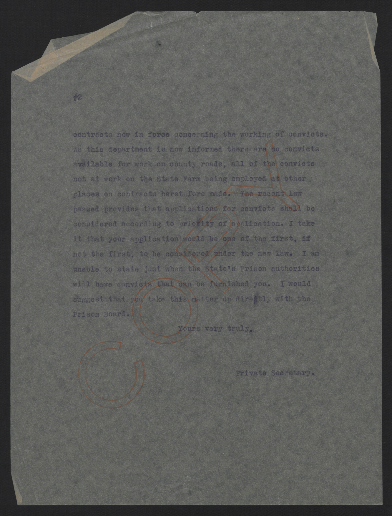 Letter from Kerr to Wilson, October 28, 1913, page 2
