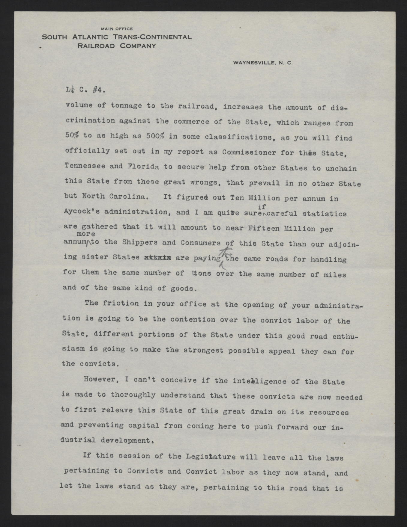 Letter from Jones to Craig, December 7, 1912, page 4