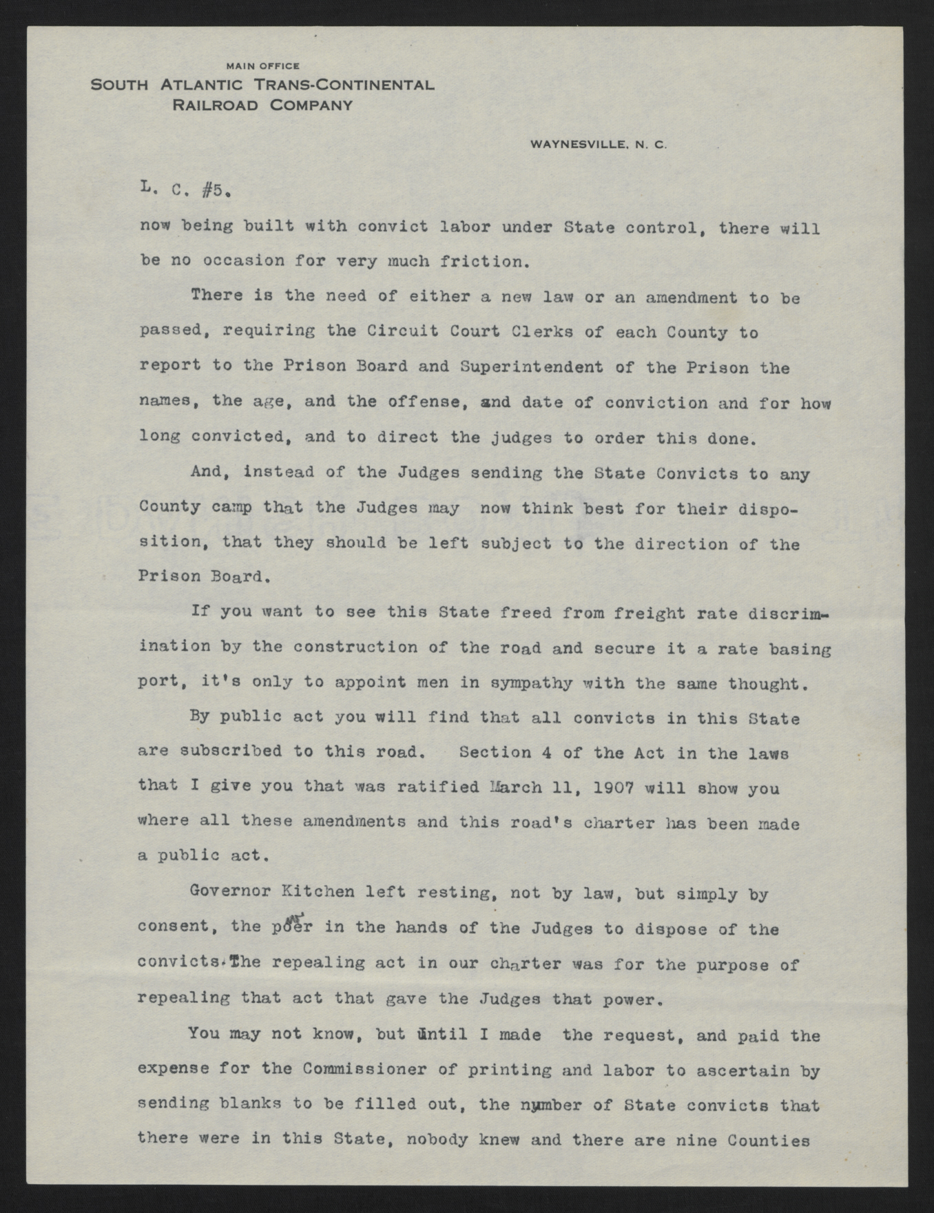 Letter from Jones to Craig, December 7, 1912, page 5