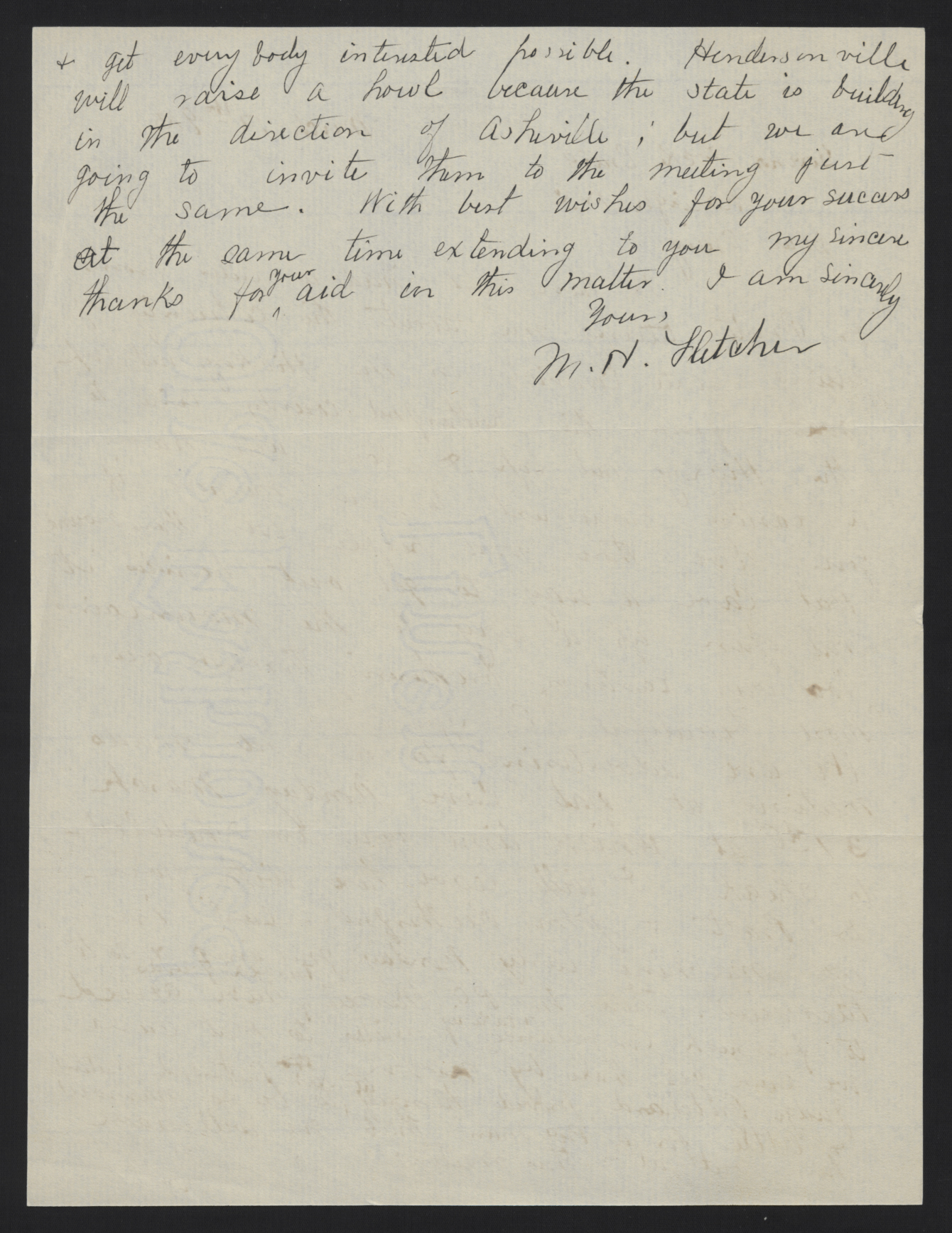 Letter from Fletcher to Craig, March 17, 1913, page 2