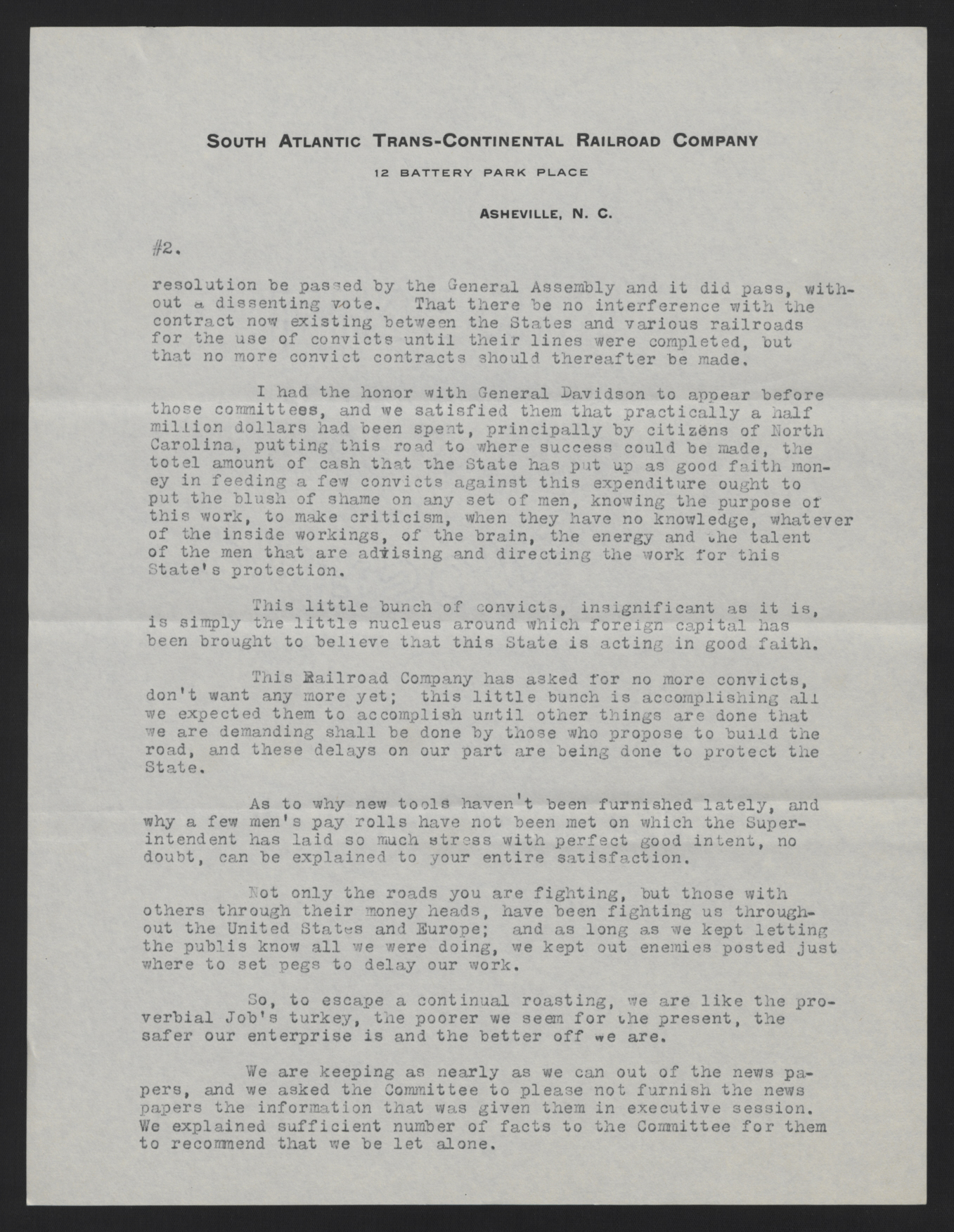 Letter from Jones to Craig, May 22, 1913, page 2