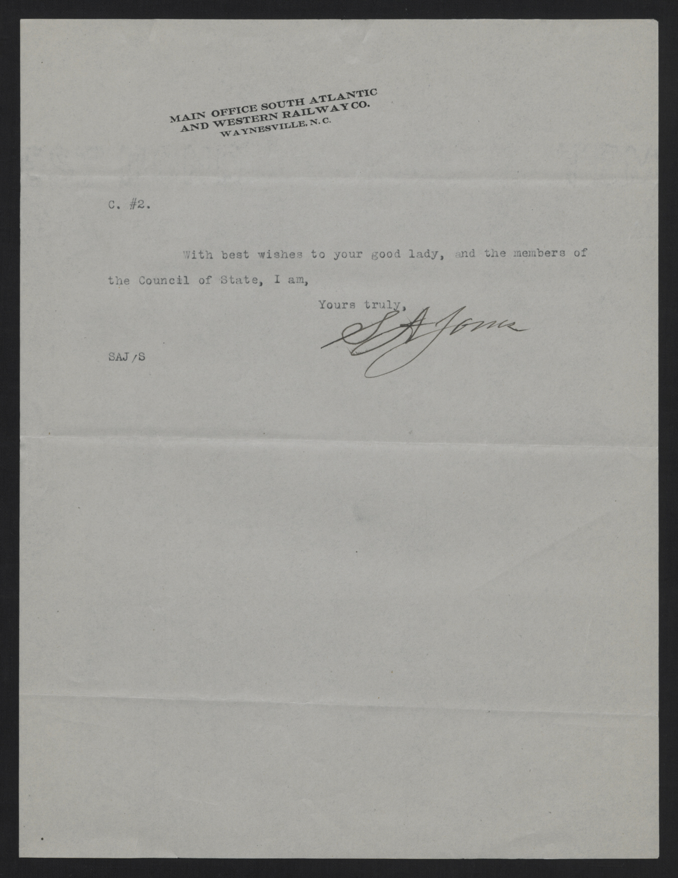 Letter from Jones to Craig, May 23, 1913, page 2
