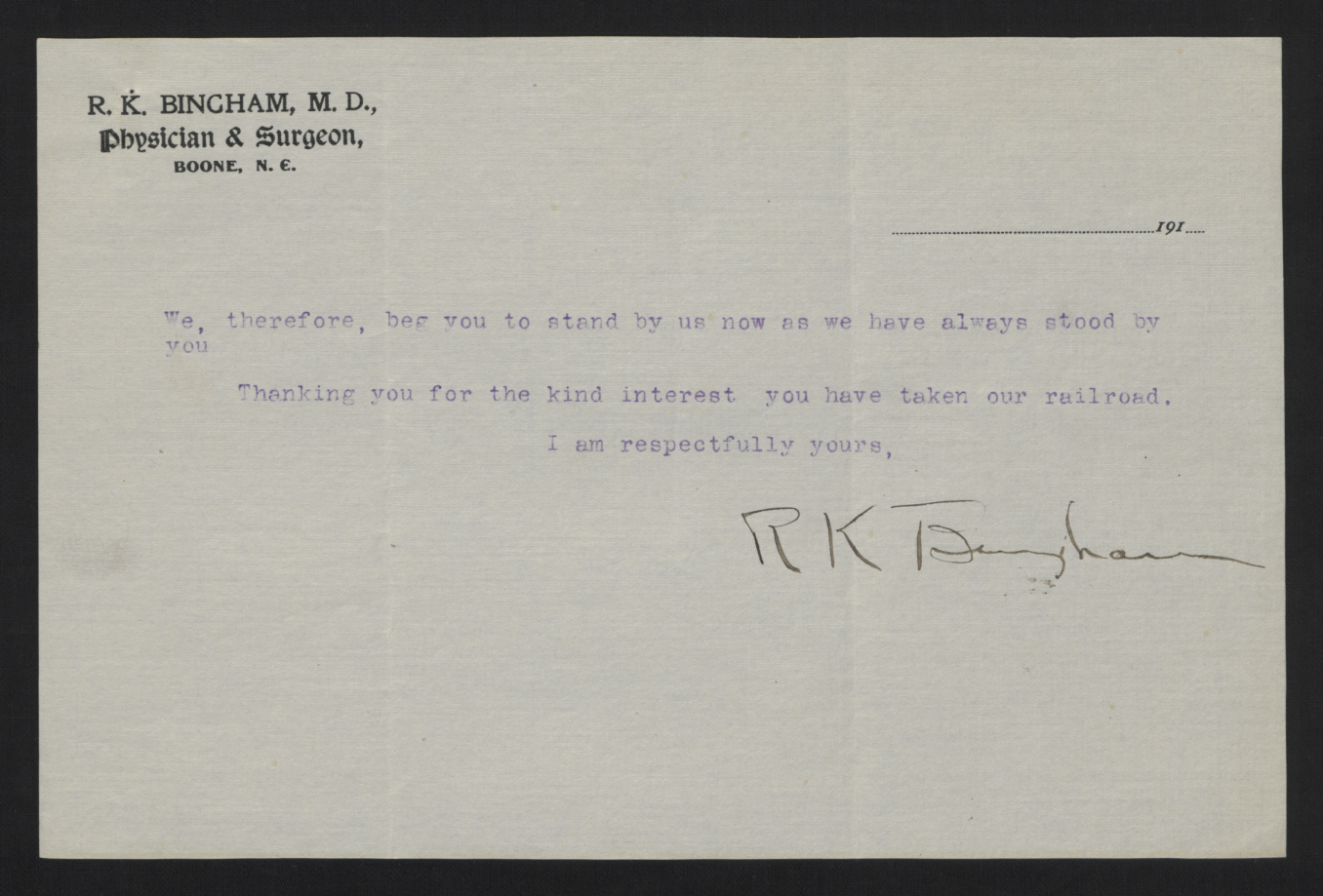 Letter from Bingham to Craig, June 16, 1913, page 2