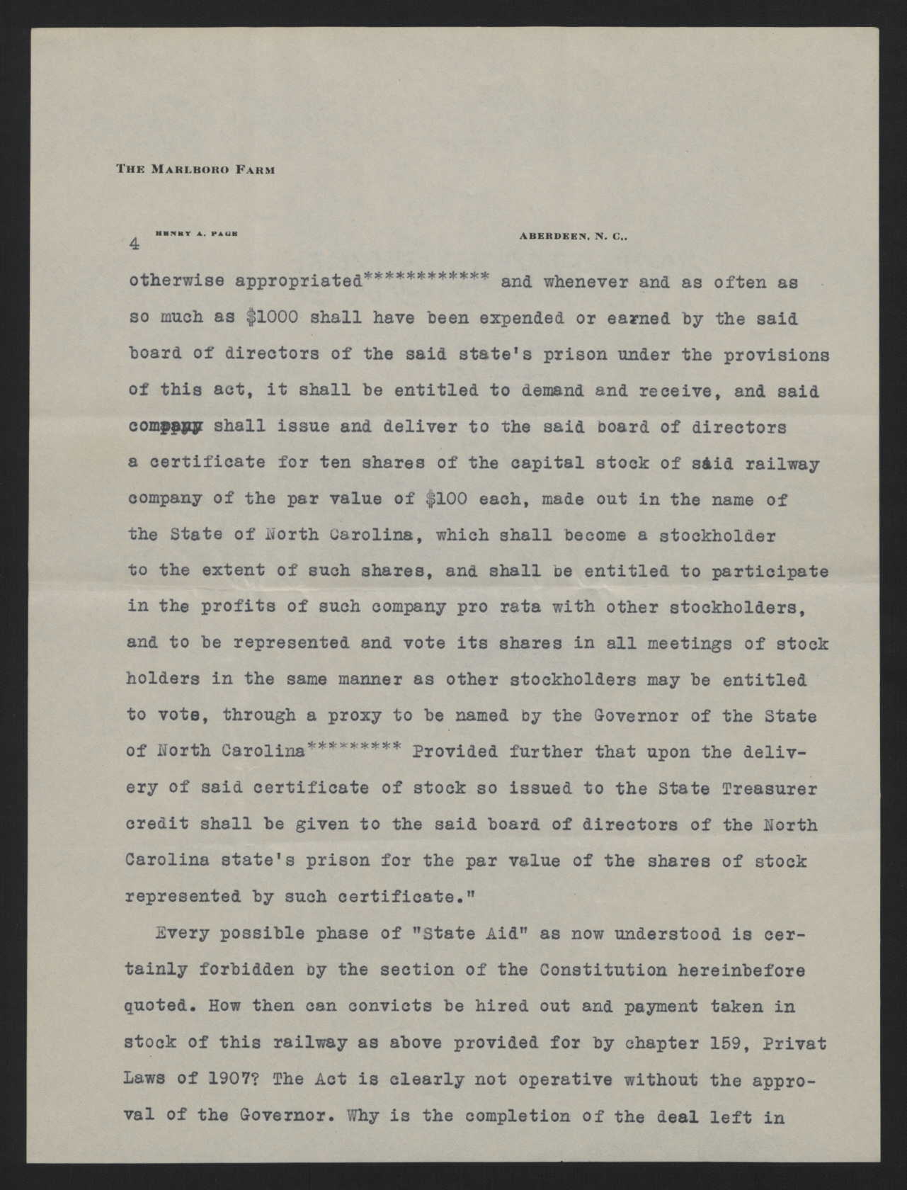Letter from Page to Craig, February 8, 1915, page 4