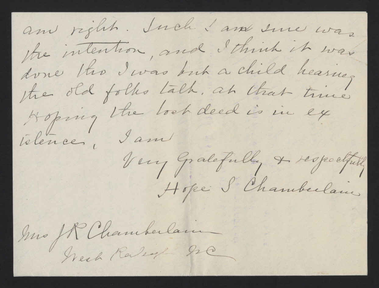 Letter from Chamberlain to Craig, October 7, 1915, page 4