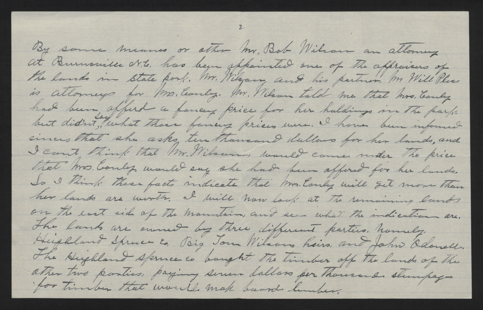 Letter from Young to Grimes, 3 March 1916, page 2