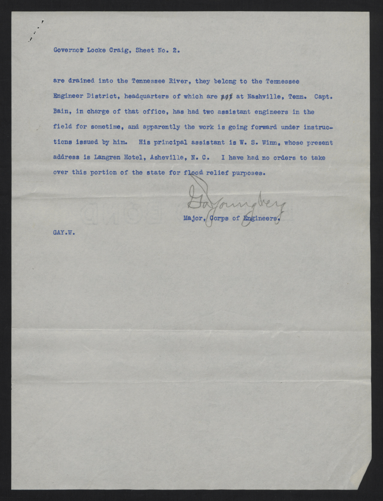 Letter from Youngberg to Craig, August 18, 1916, page 2